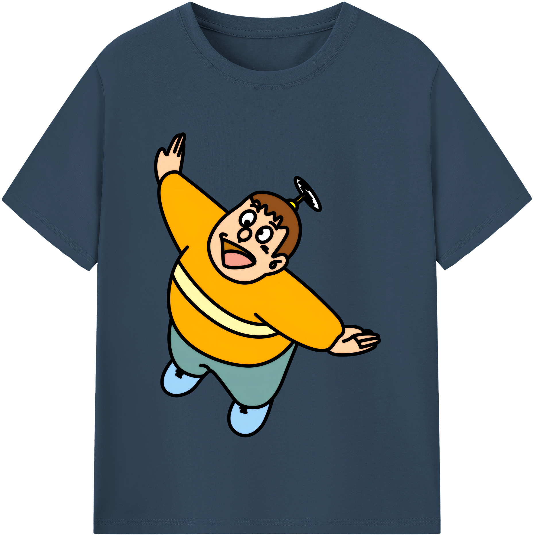 （画像用） ドラえもん 剛田武 Doraemon Gouta Takeshi レディースカジュアルプリントTシャツ（綿100％）