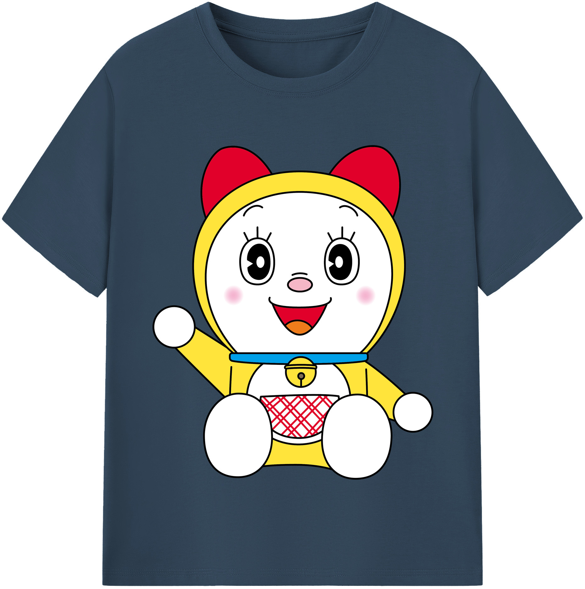 （画像用） ドラえもん ドラミ Doraemon Dorami レディースカジュアルプリントTシャツ（綿100％）
