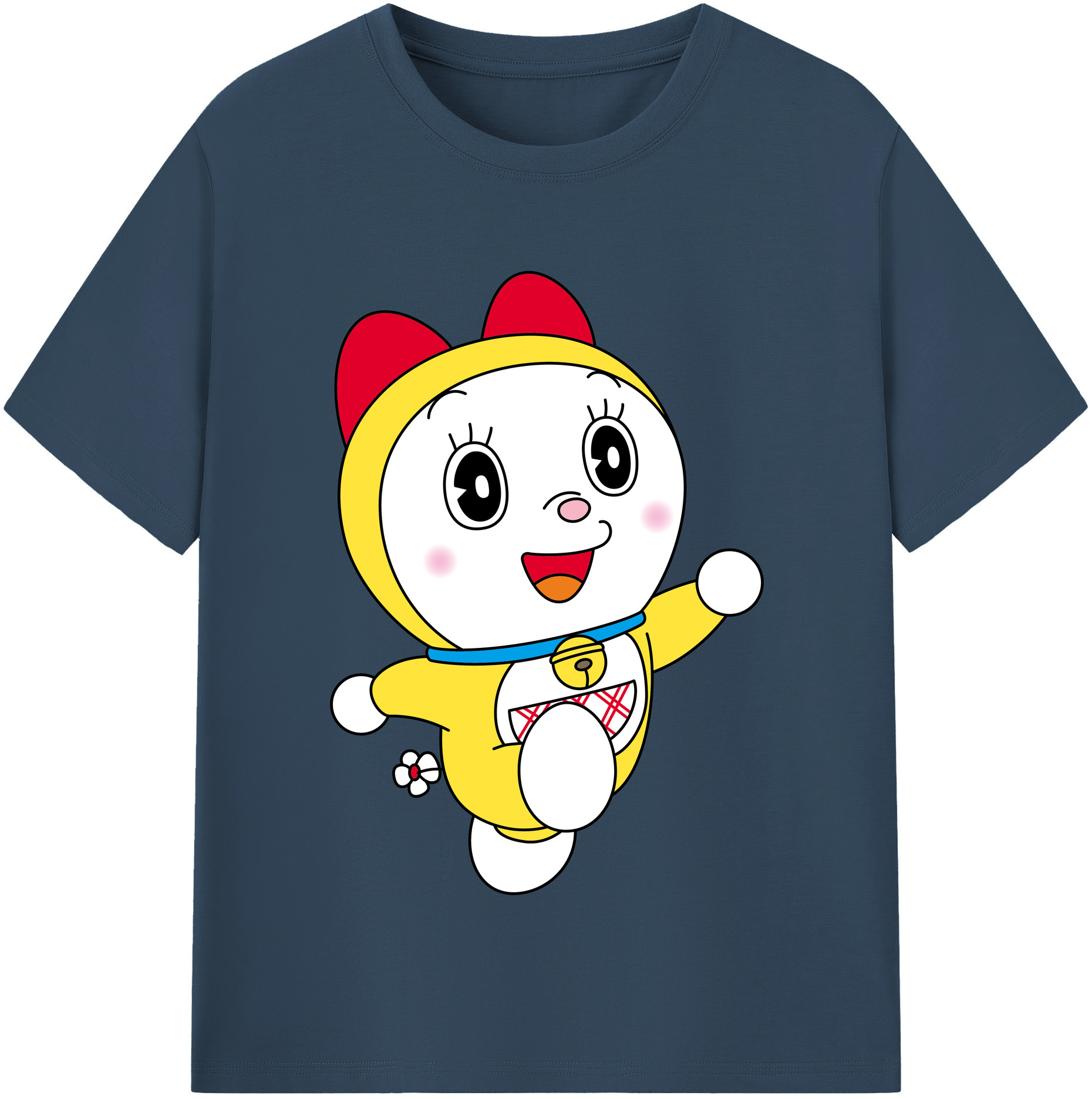 （画像用） ドラえもん ドラミ Doraemon Dorami レディースカジュアルプリントTシャツ（綿100％）