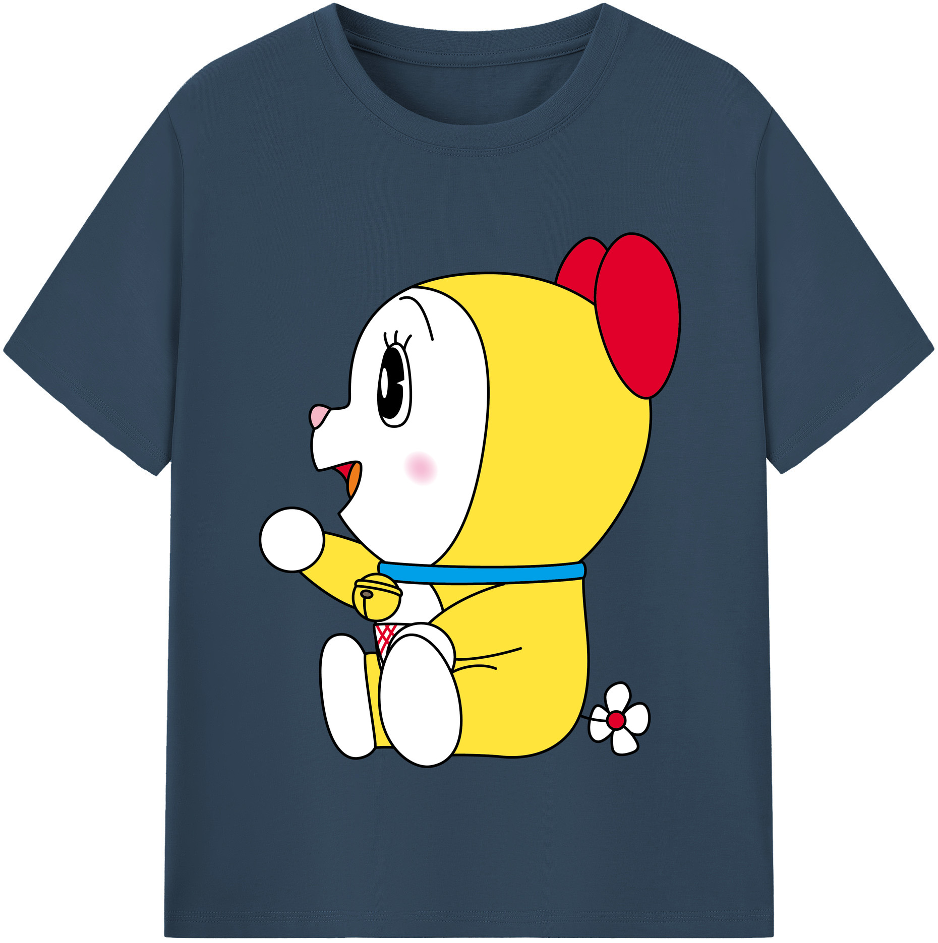（画像用） ドラえもん ドラミ Doraemon Dorami レディースカジュアルプリントTシャツ（綿100％）
