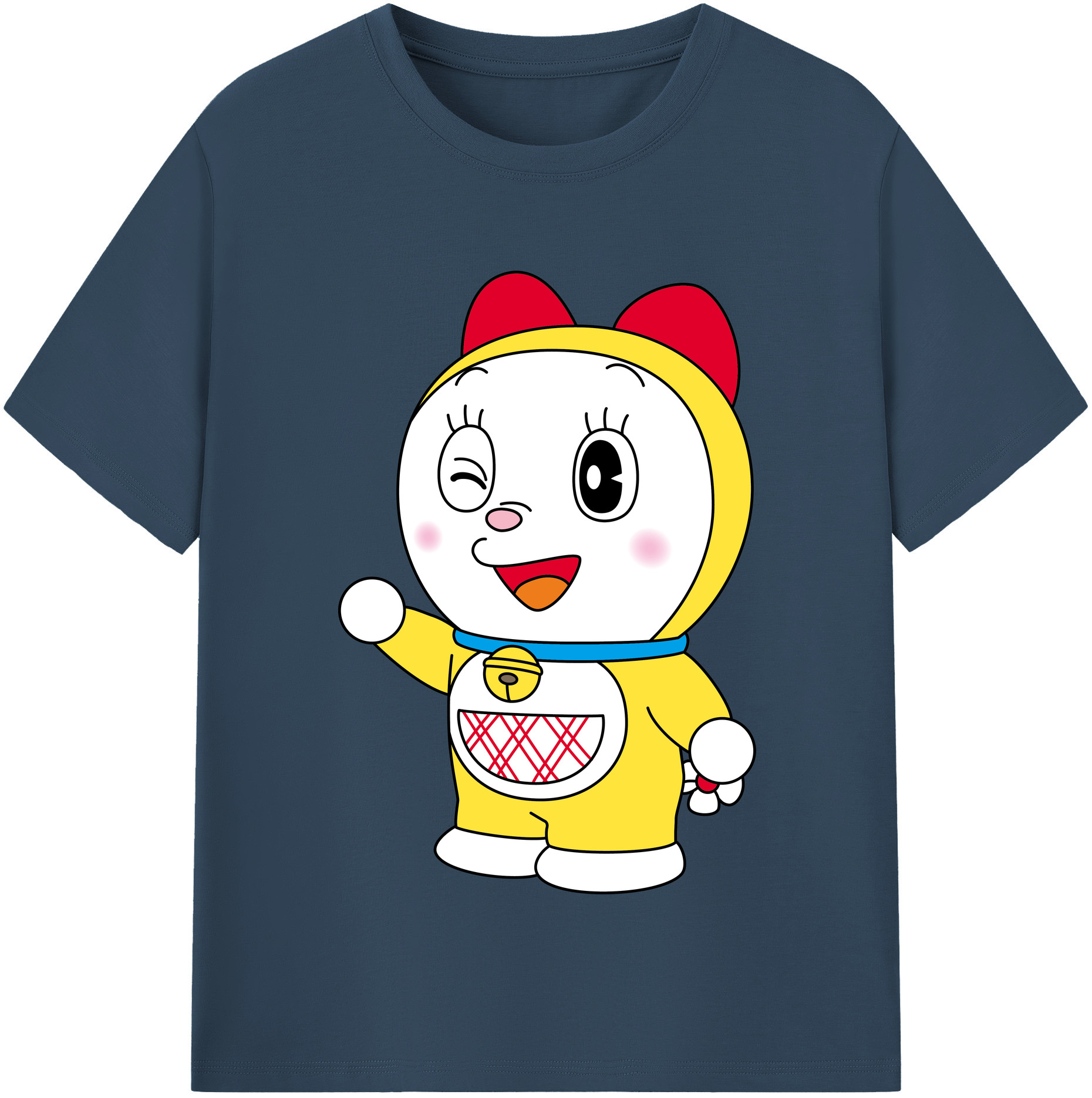 （画像用） ドラえもん ドラミ Doraemon Dorami レディースカジュアルプリントTシャツ（綿100％）