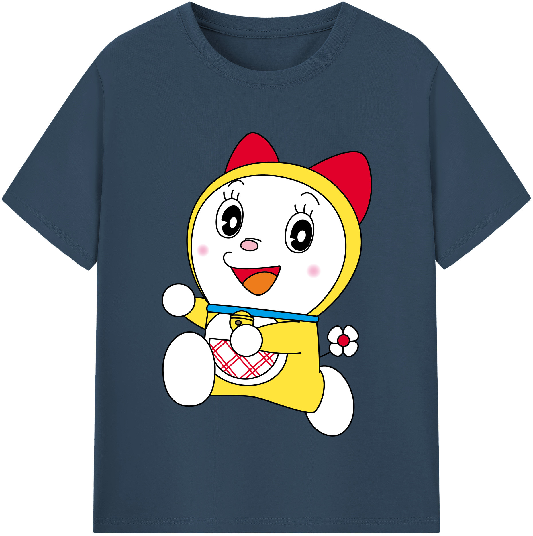 （画像用） ドラえもん ドラミ Doraemon Dorami レディースカジュアルプリントTシャツ（綿100％）