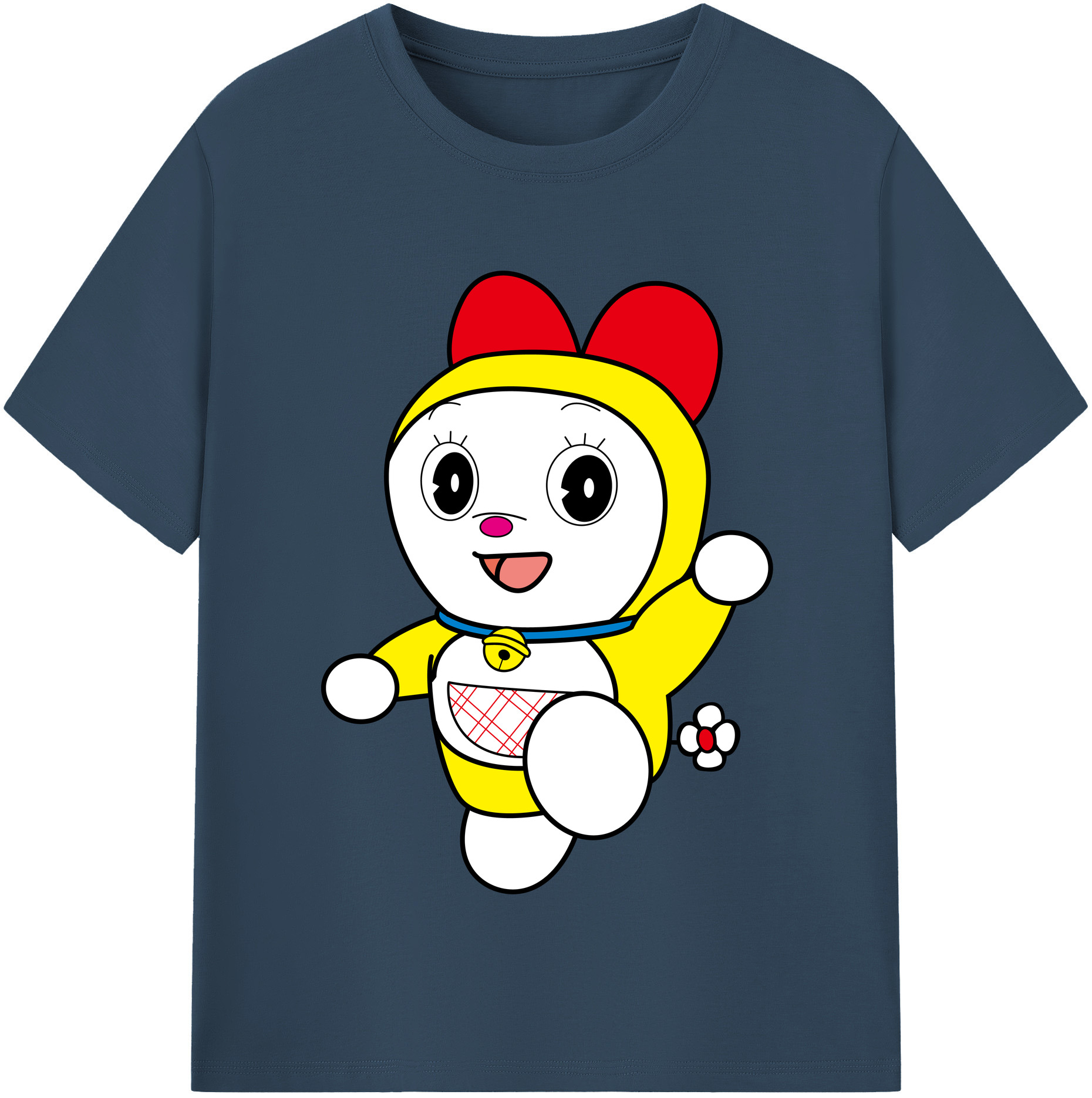 （画像用） ドラえもん ドラミ Doraemon Dorami レディースカジュアルプリントTシャツ（綿100％）