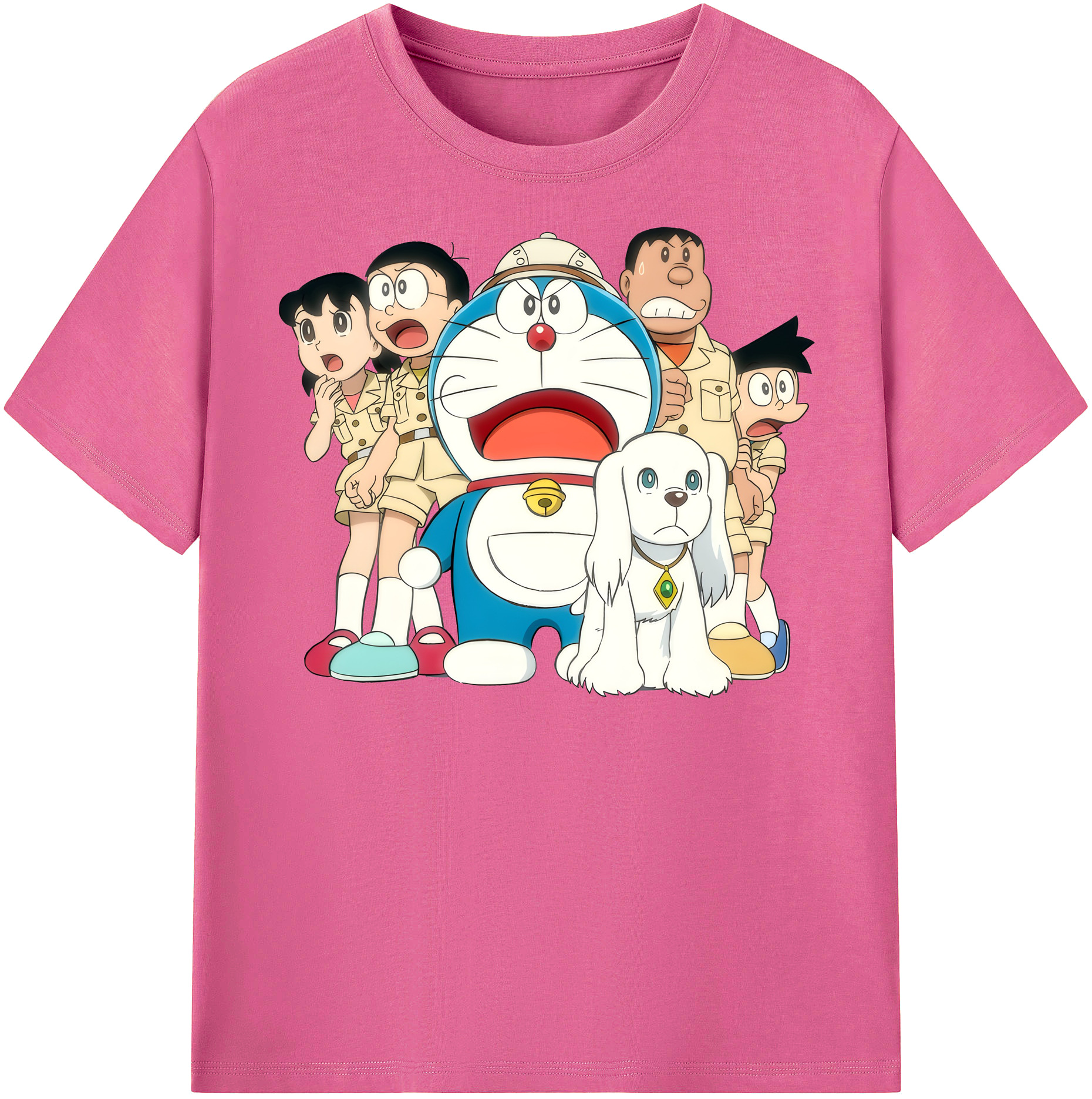 （画像用） ドラえもん Doraemon レディースカジュアルプリントTシャツ（綿100％）