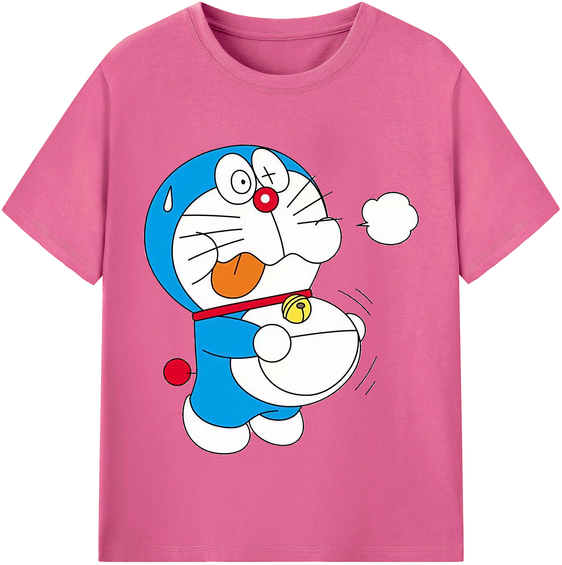 （画像用） ドラえもん Doraemon レディースカジュアルプリントTシャツ（綿100％）
