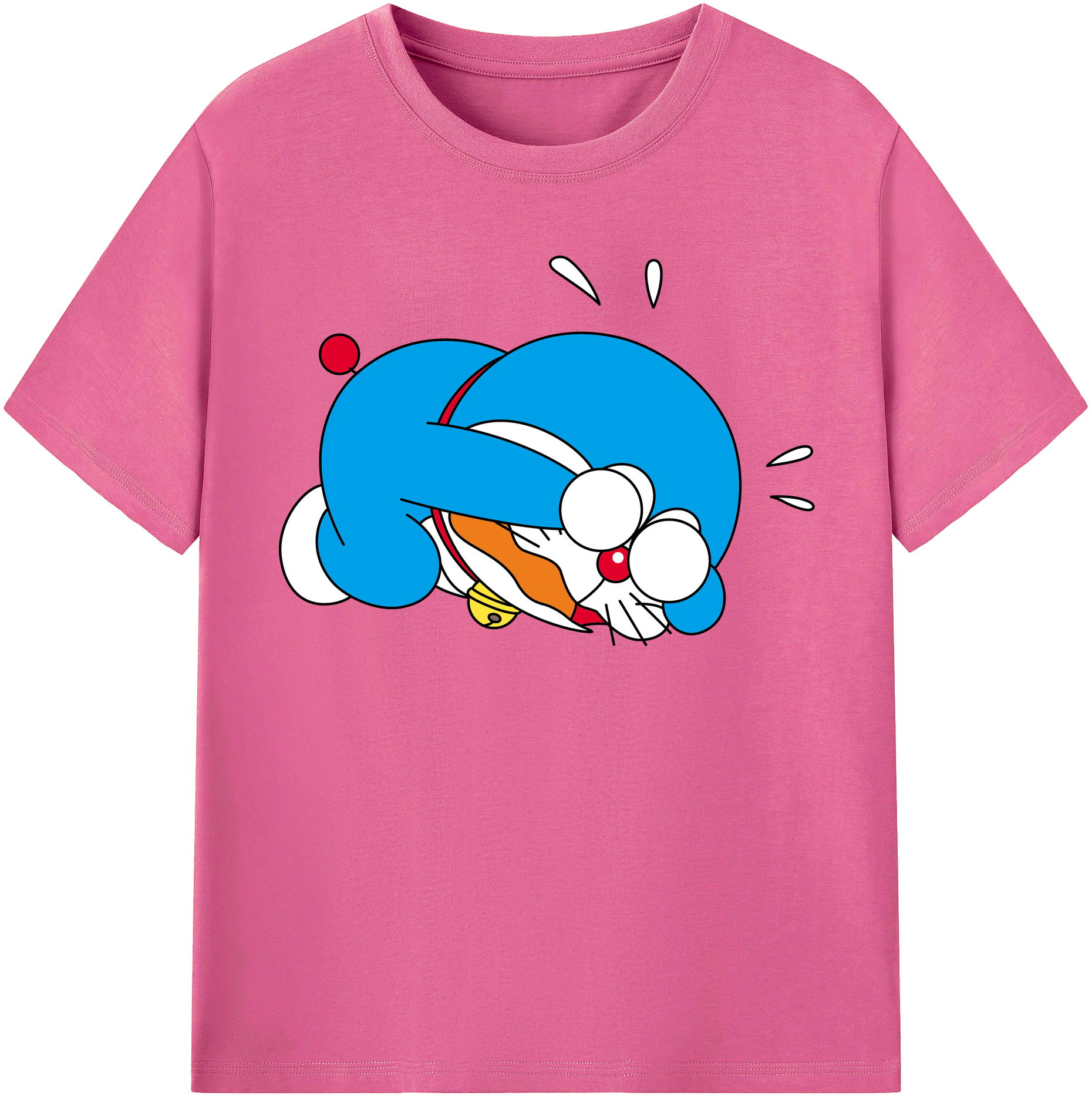 （画像用） ドラえもん Doraemon レディースカジュアルプリントTシャツ（綿100％）