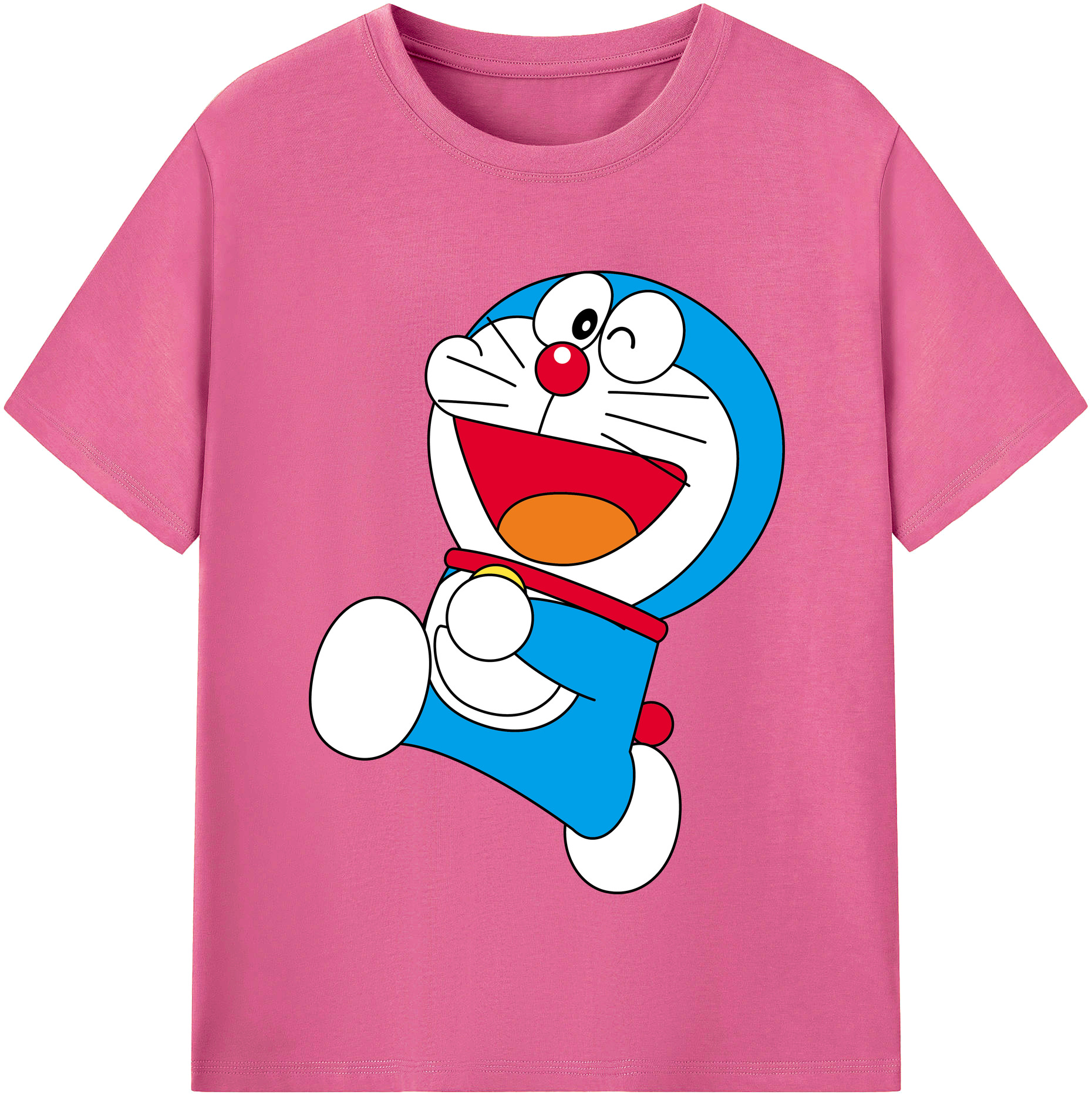 （画像用） ドラえもん Doraemon レディースカジュアルプリントTシャツ（綿100％）
