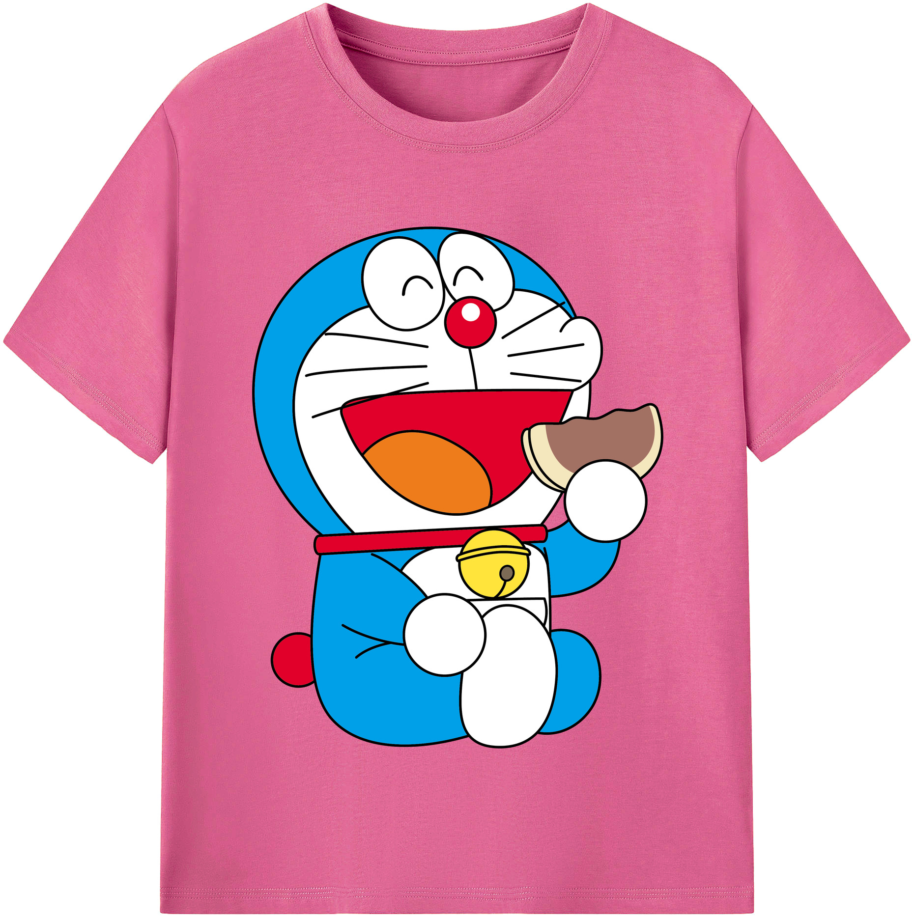（画像用） ドラえもん Doraemon レディースカジュアルプリントTシャツ（綿100％）
