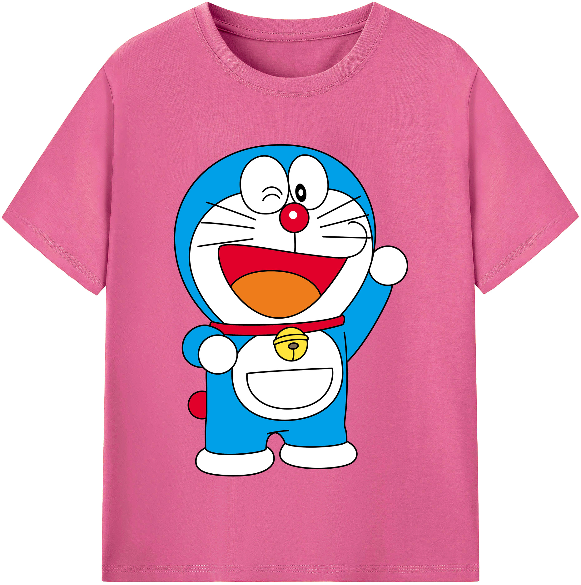 （画像用） ドラえもん Doraemon レディースカジュアルプリントTシャツ（綿100％）