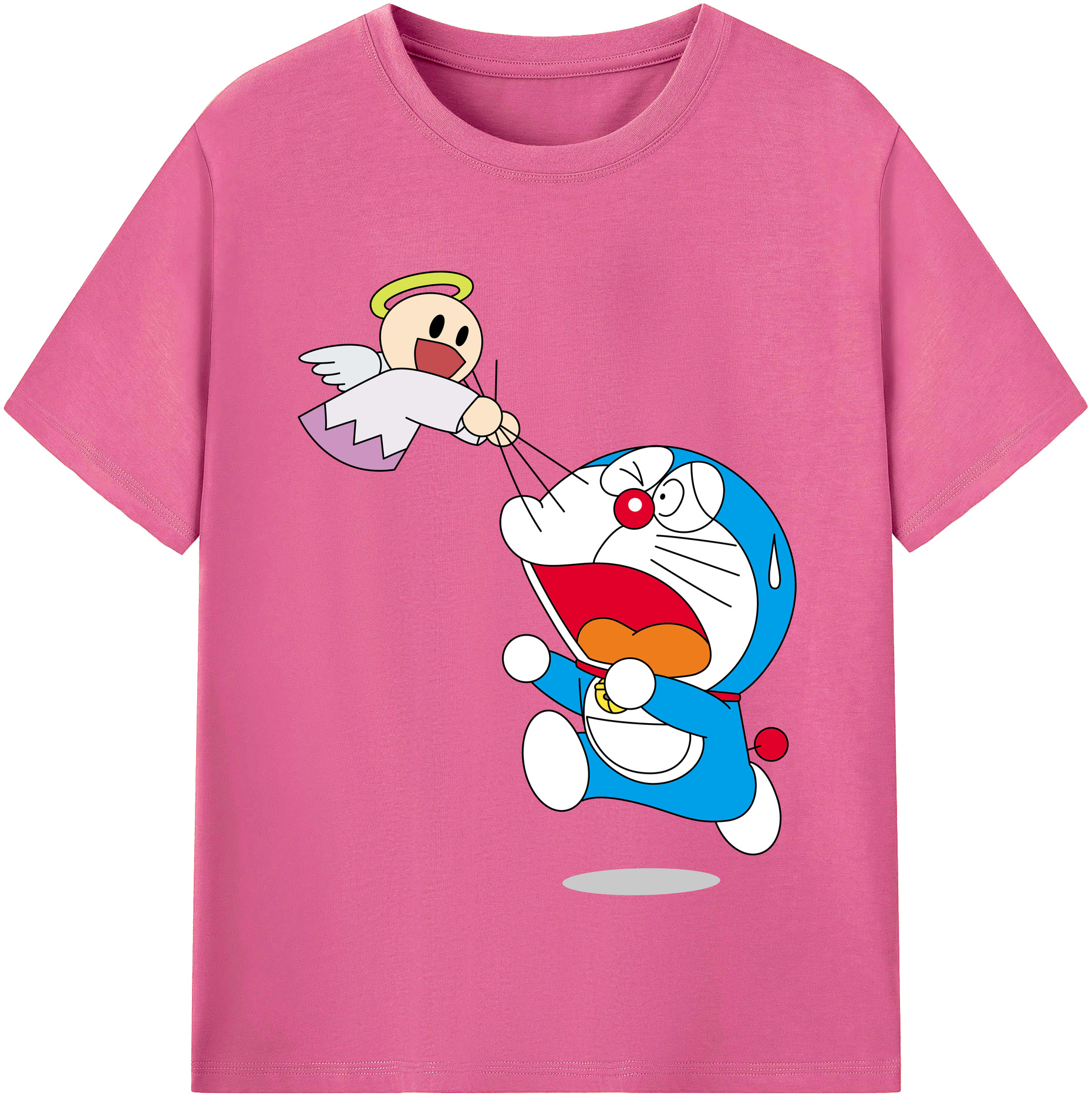 （画像用） ドラえもん Doraemon レディースカジュアルプリントTシャツ（綿100％）