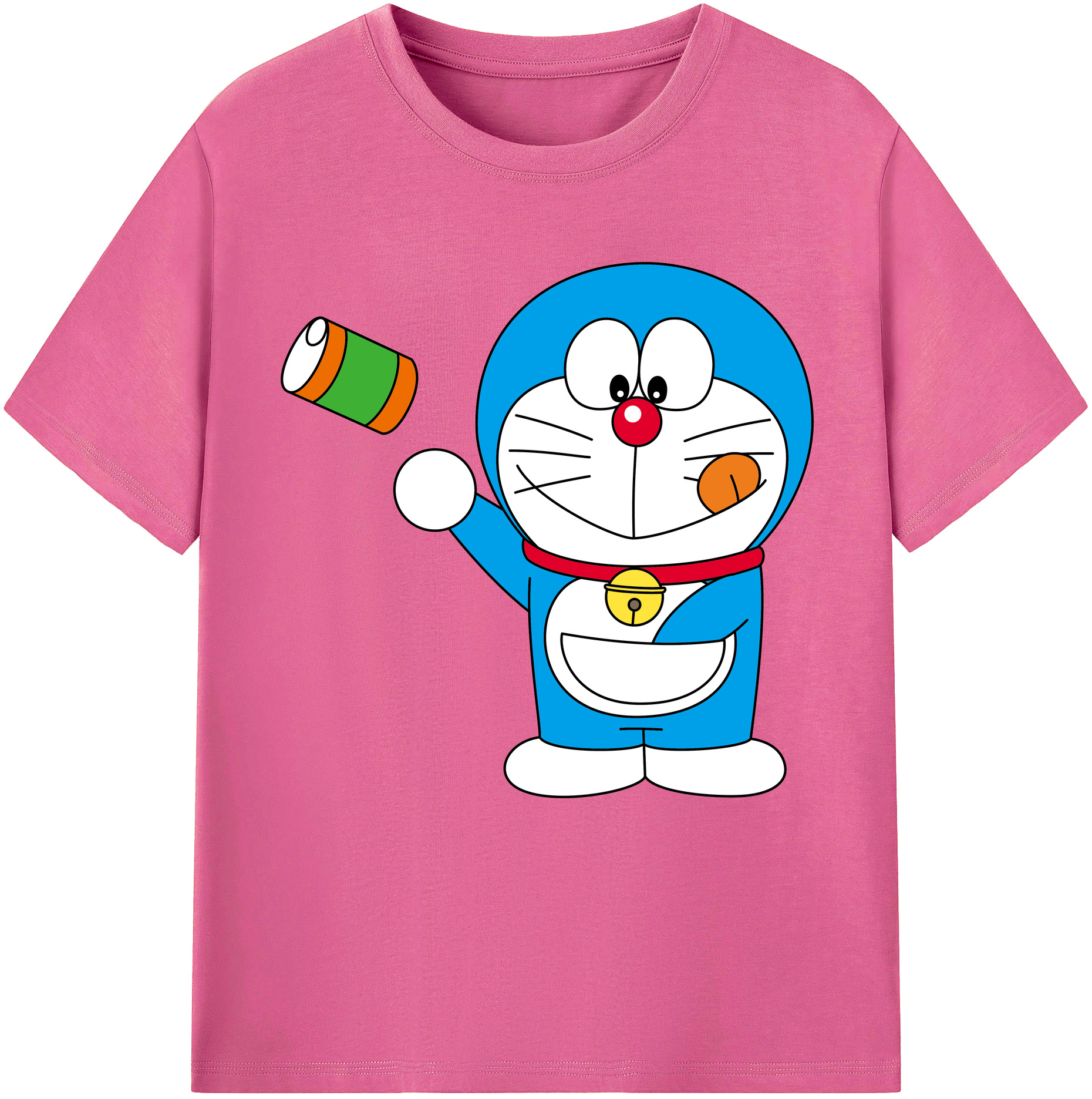 （画像用） ドラえもん Doraemon レディースカジュアルプリントTシャツ（綿100％）