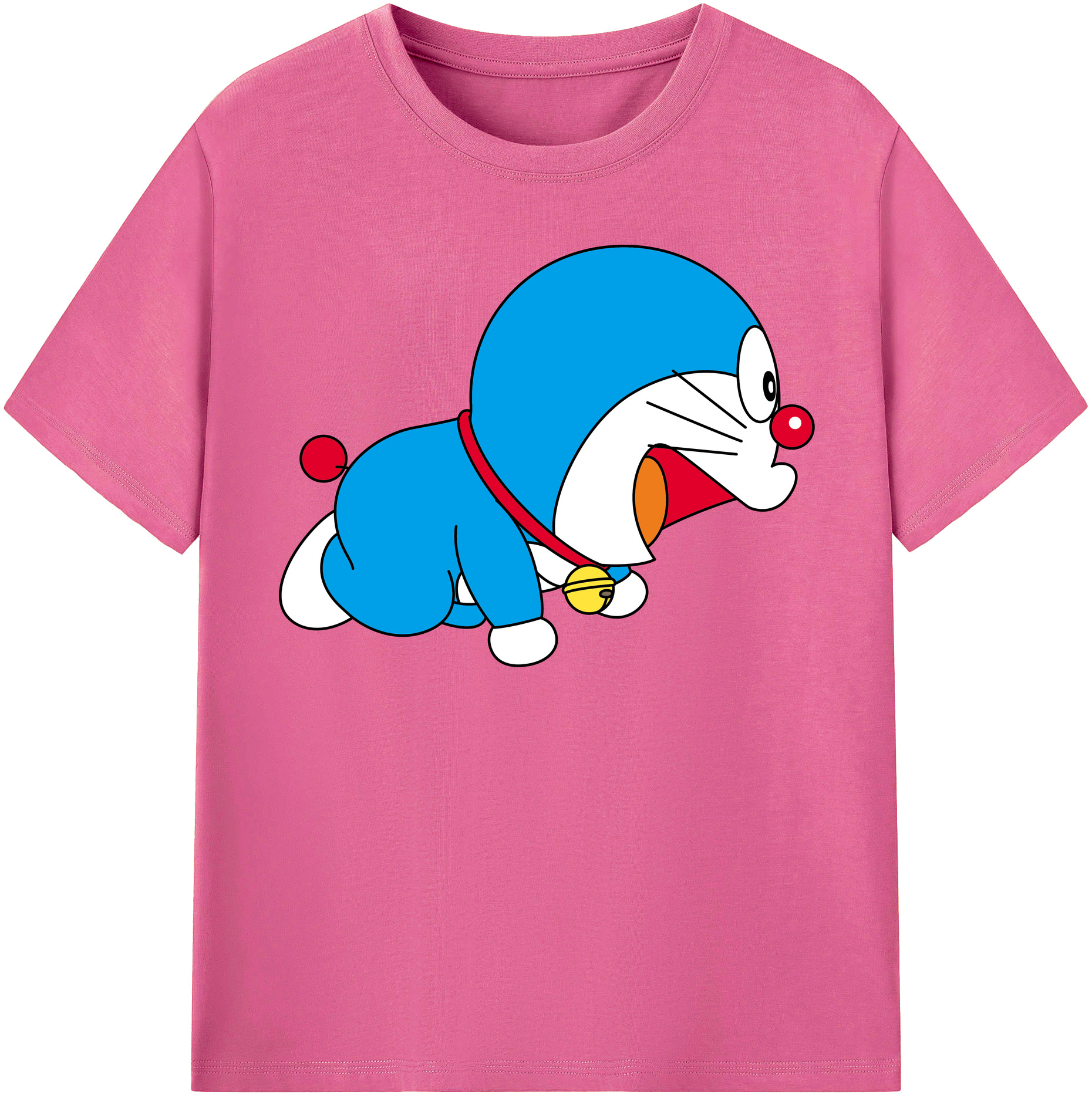 （画像用） ドラえもん Doraemon レディースカジュアルプリントTシャツ（綿100％）