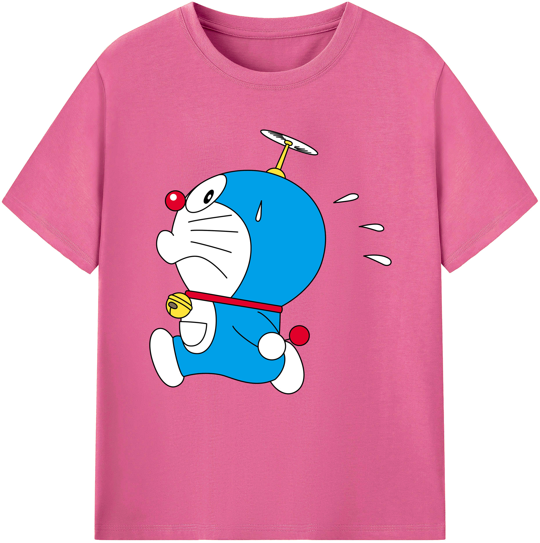 （画像用） ドラえもん Doraemon レディースカジュアルプリントTシャツ（綿100％）