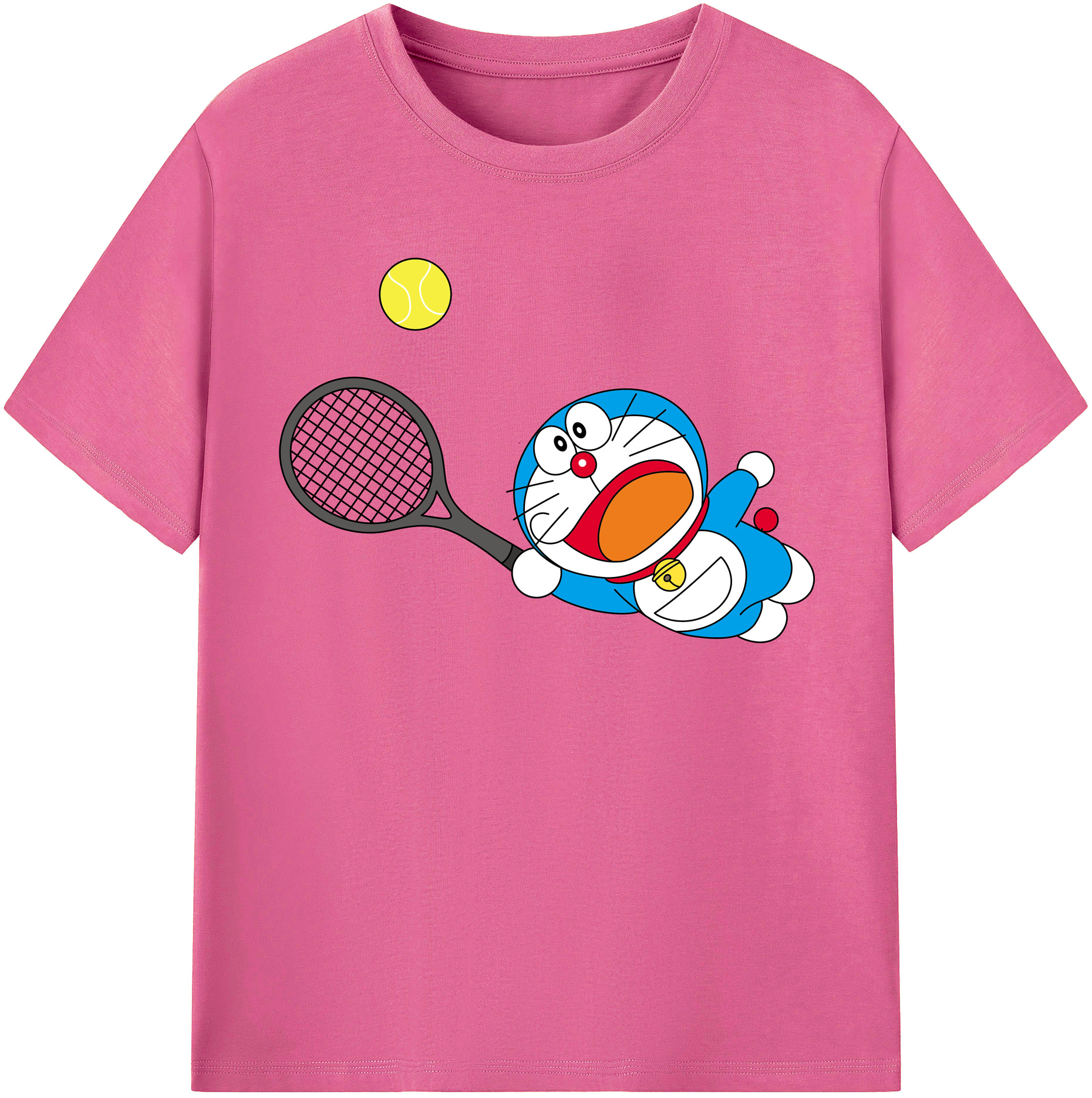 （画像用） ドラえもん Doraemon レディースカジュアルプリントTシャツ（綿100％）