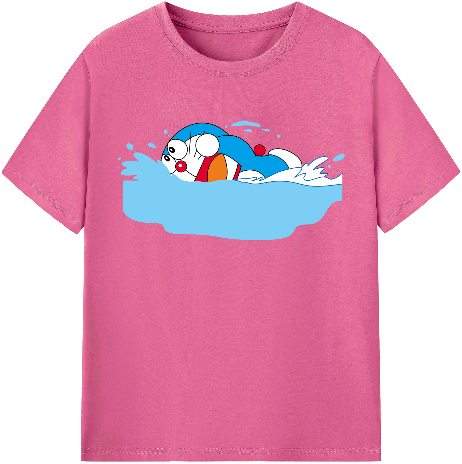 （画像用） ドラえもん Doraemon レディースカジュアルプリントTシャツ（綿100％）