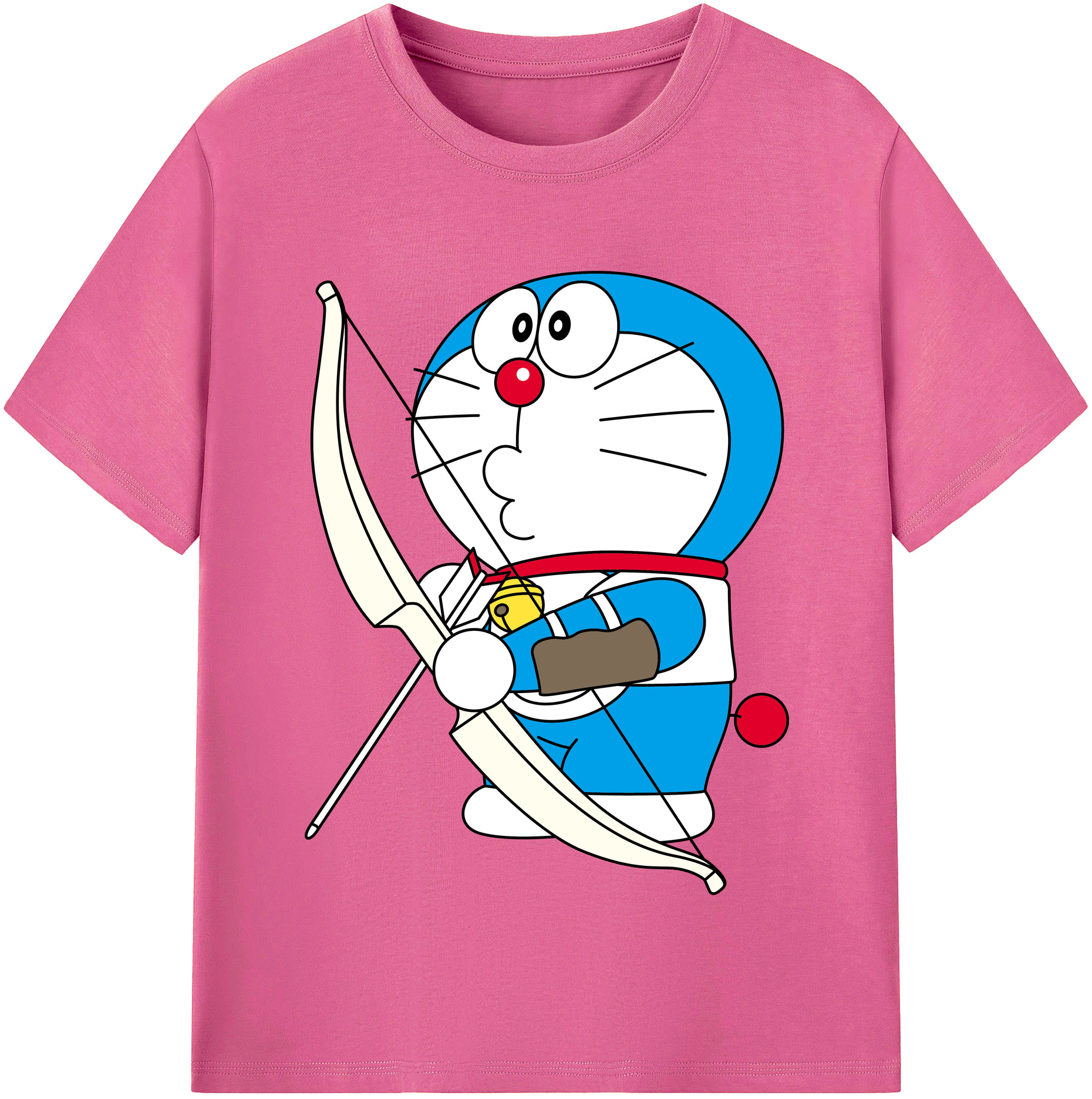 （画像用） ドラえもん Doraemon レディースカジュアルプリントTシャツ（綿100％）