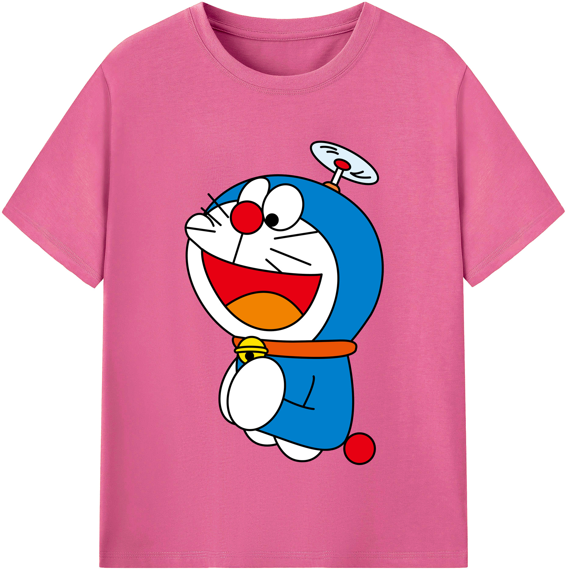 （画像用） ドラえもん Doraemon レディースカジュアルプリントTシャツ（綿100％）