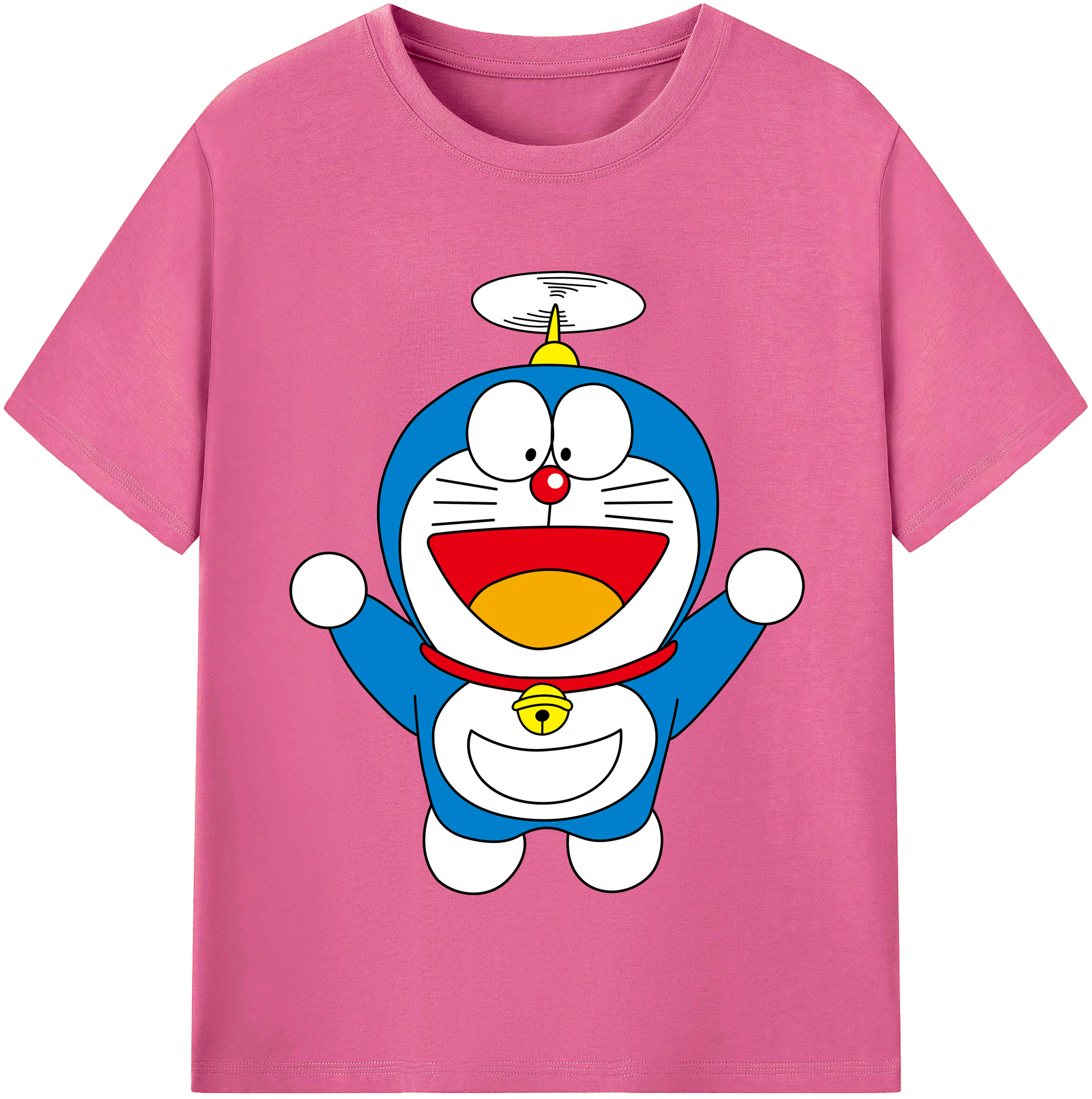 （画像用） ドラえもん Doraemon レディースカジュアルプリントTシャツ（綿100％）