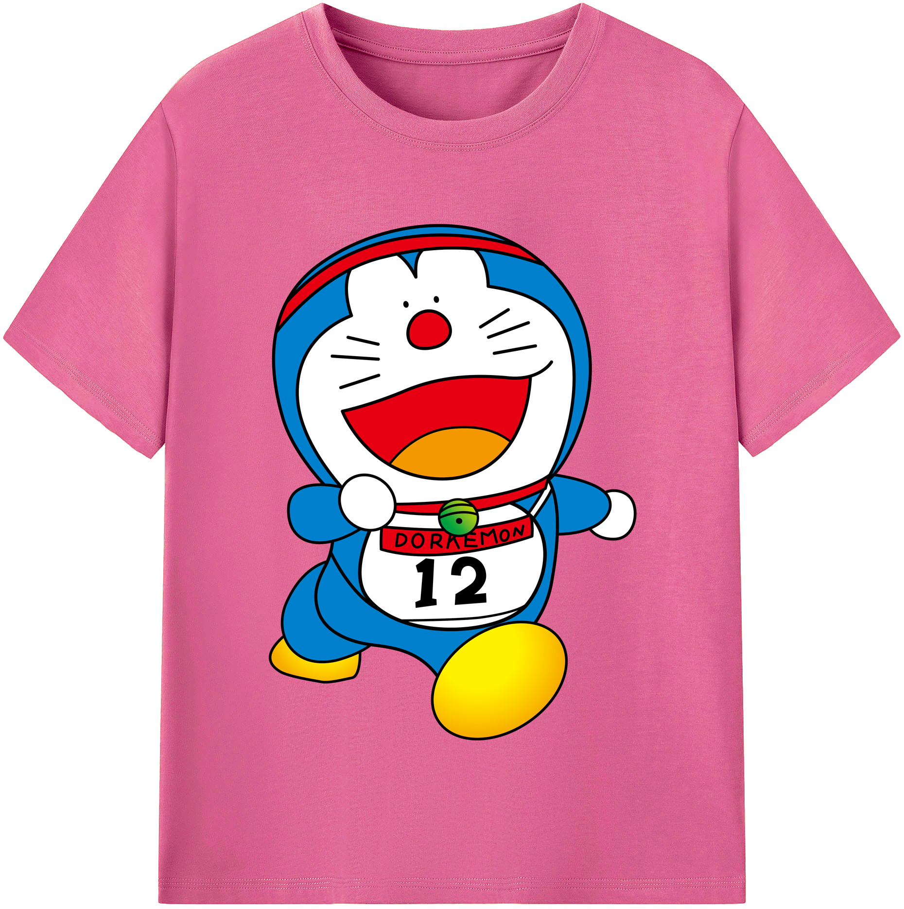 （画像用） ドラえもん Doraemon レディースカジュアルプリントTシャツ（綿100％）