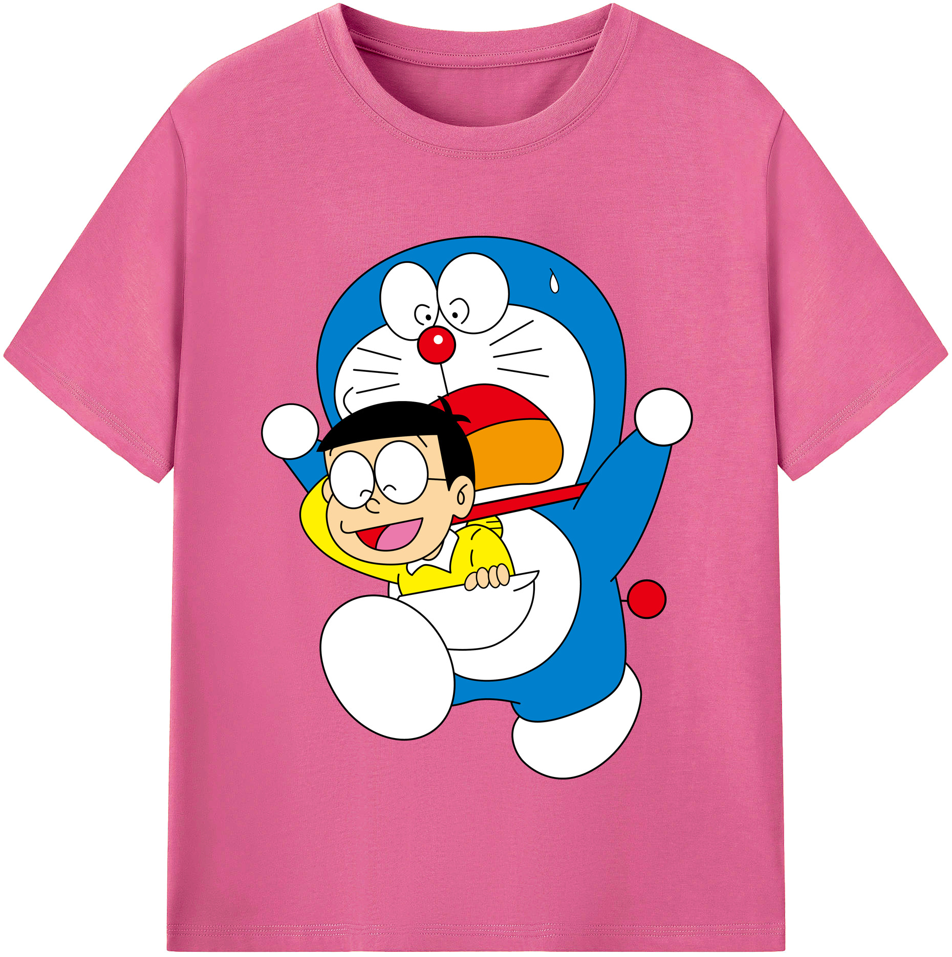 （画像用） ドラえもん Doraemon レディースカジュアルプリントTシャツ（綿100％）