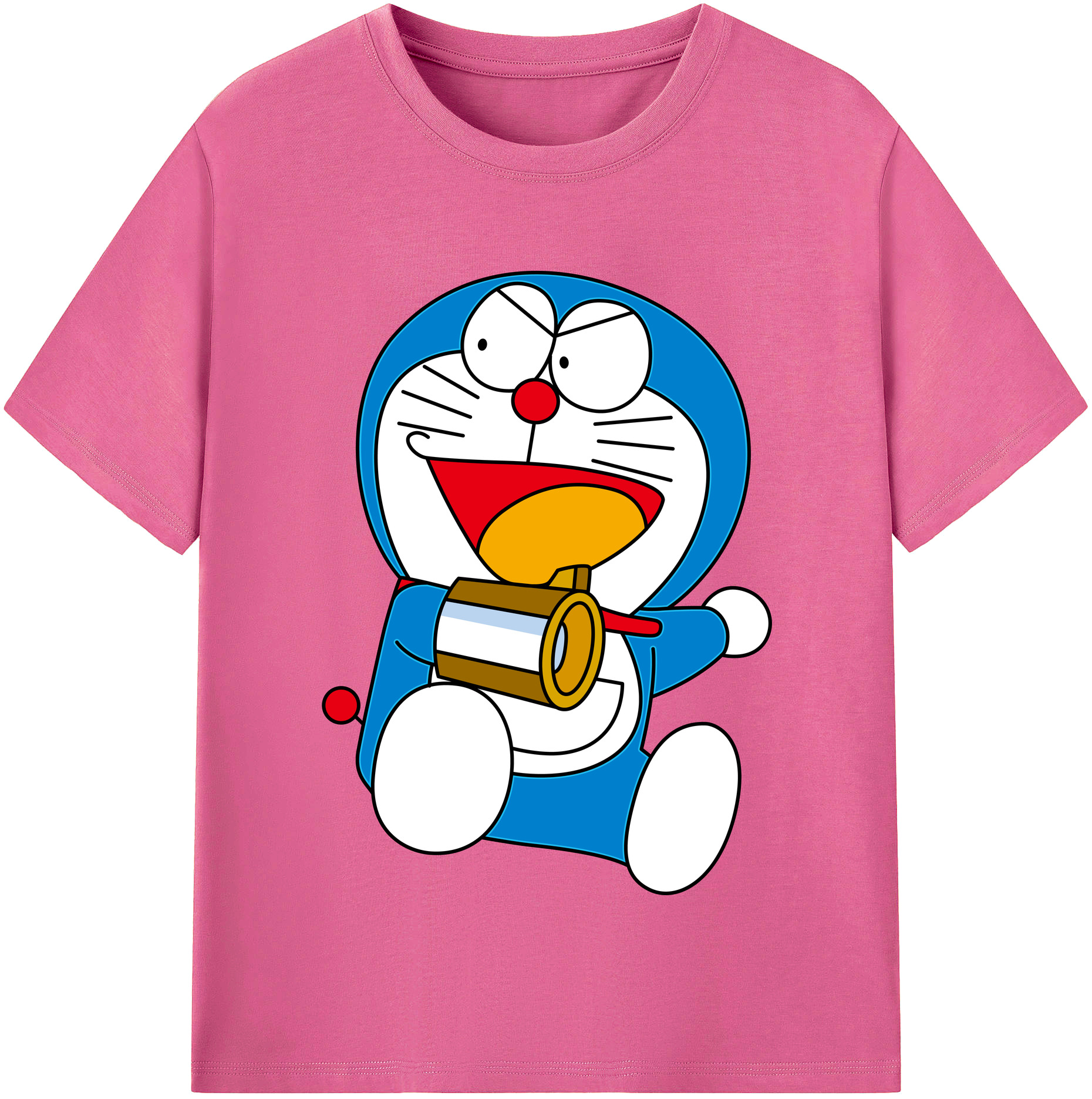 （画像用） ドラえもん Doraemon レディースカジュアルプリントTシャツ（綿100％）