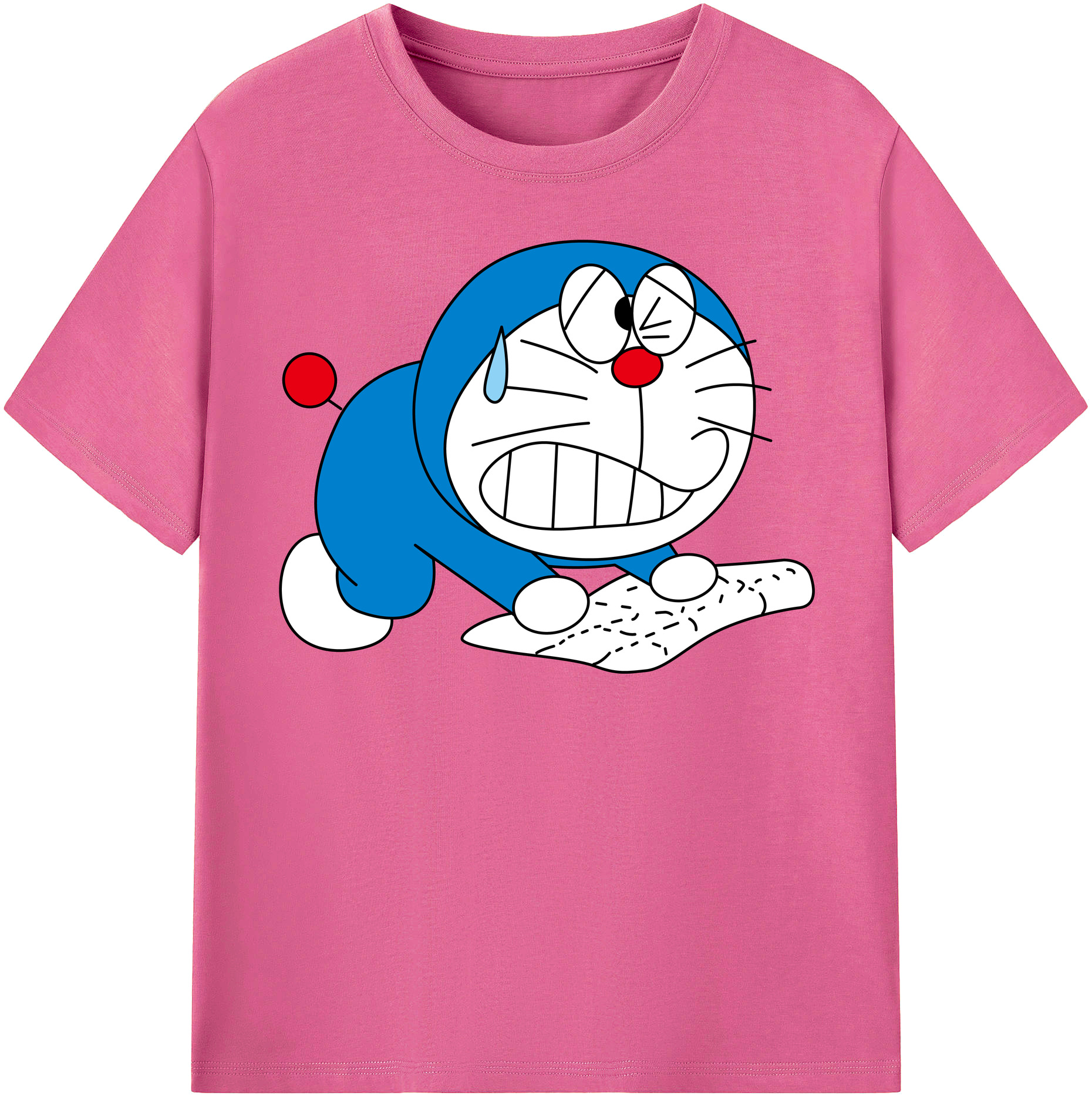 （画像用） ドラえもん Doraemon レディースカジュアルプリントTシャツ（綿100％）