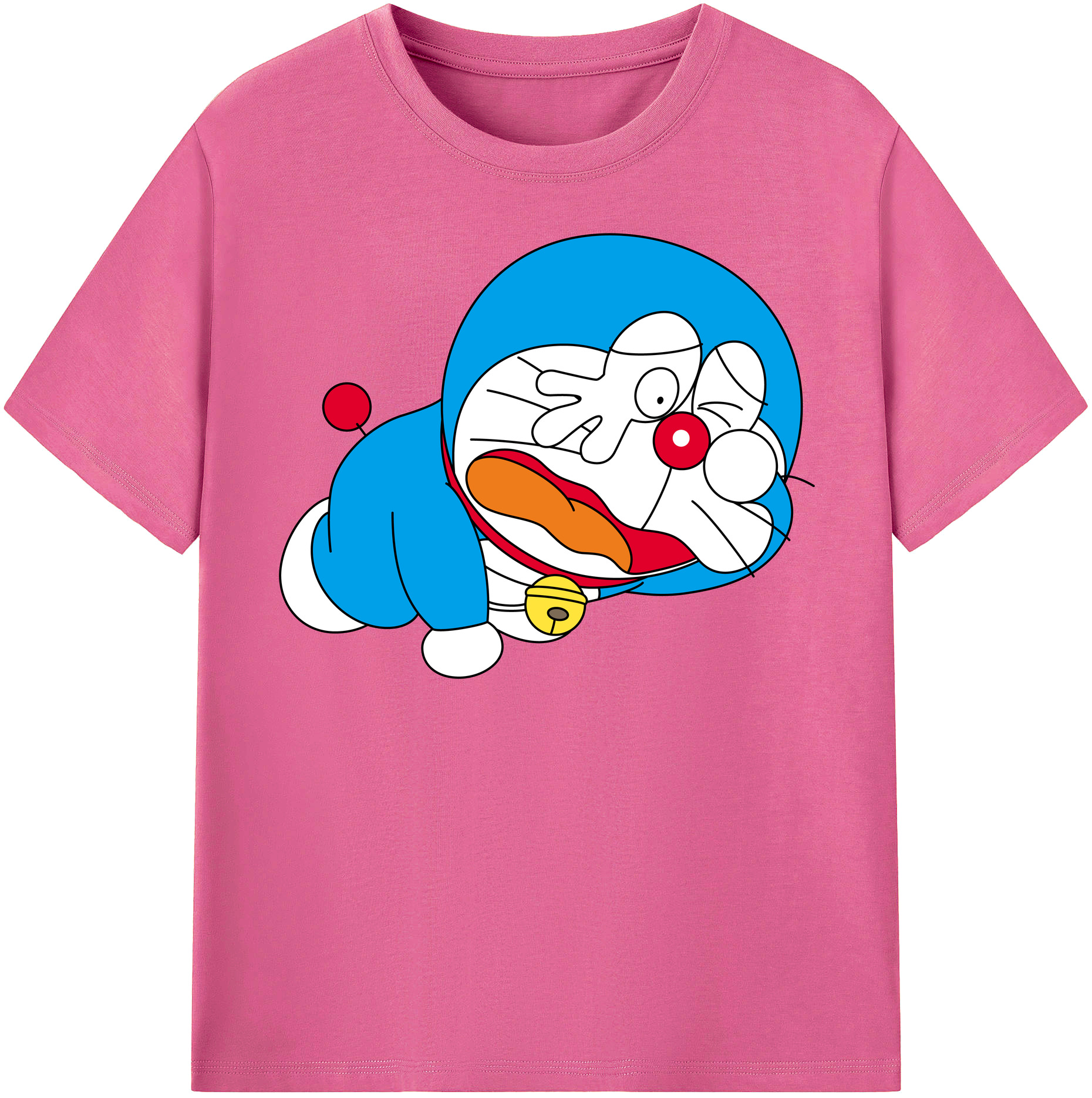 （画像用） ドラえもん Doraemon レディースカジュアルプリントTシャツ（綿100％）