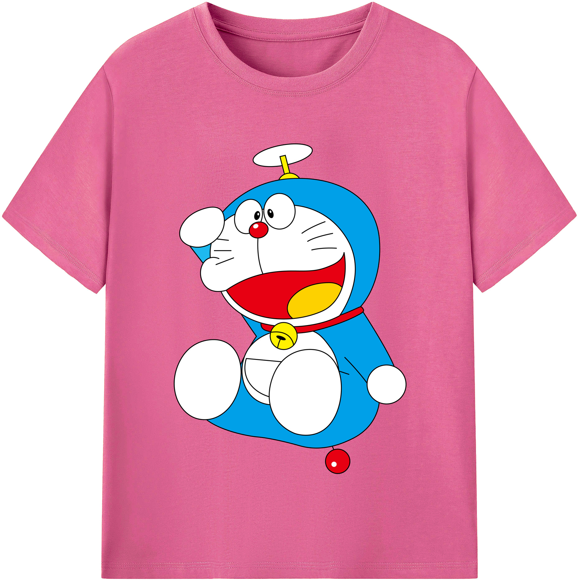 （画像用） ドラえもん Doraemon レディースカジュアルプリントTシャツ（綿100％）