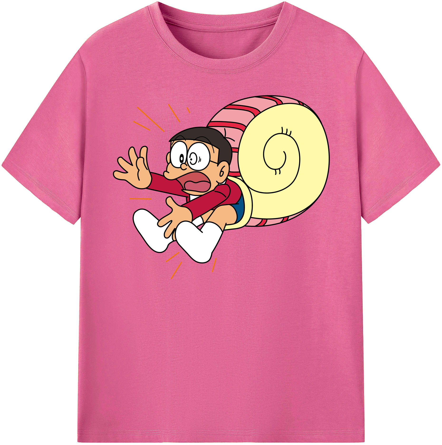 （画像用） ドラえもん 野比 のび太 Doraemon Nobita Nobi レディースカジュアルプリントTシャツ（綿100％）