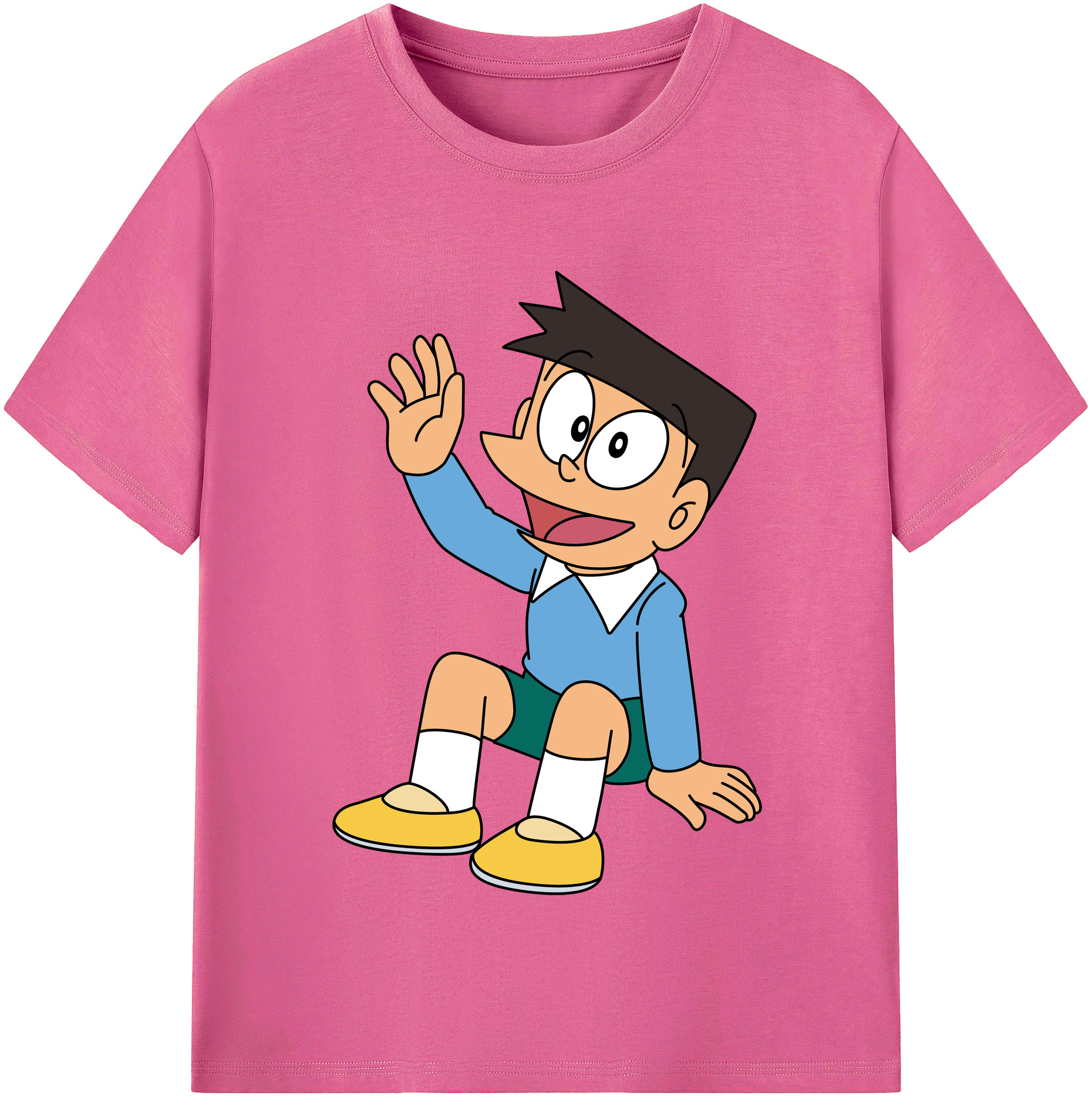 （画像用） ドラえもん 骨川 スネ夫 Doraemon Honekawa Suneo レディースカジュアルプリントTシャツ（綿100％）
