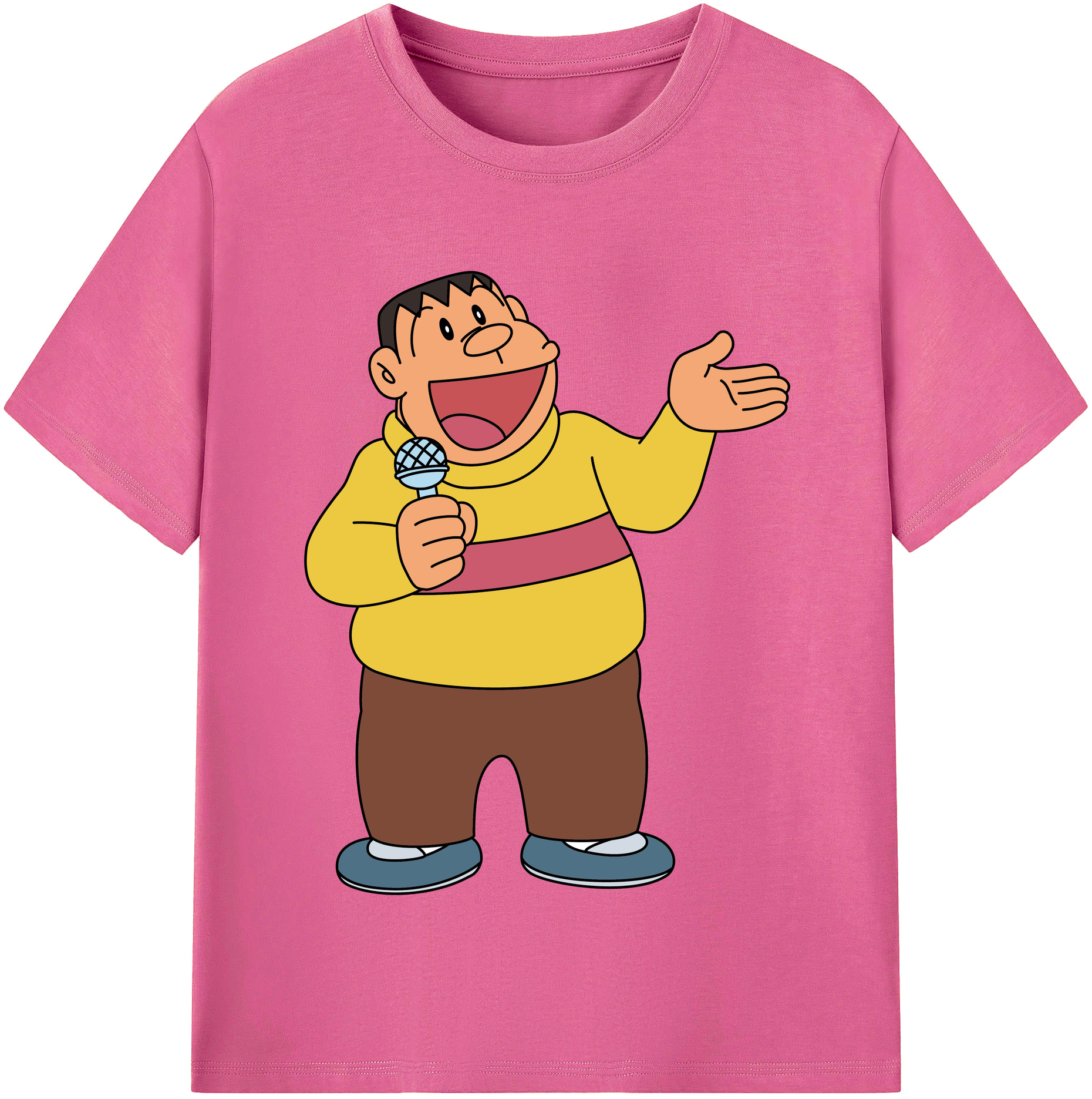 （画像用） ドラえもん 剛田武 Doraemon Gouta Takeshi レディースカジュアルプリントTシャツ（綿100％）