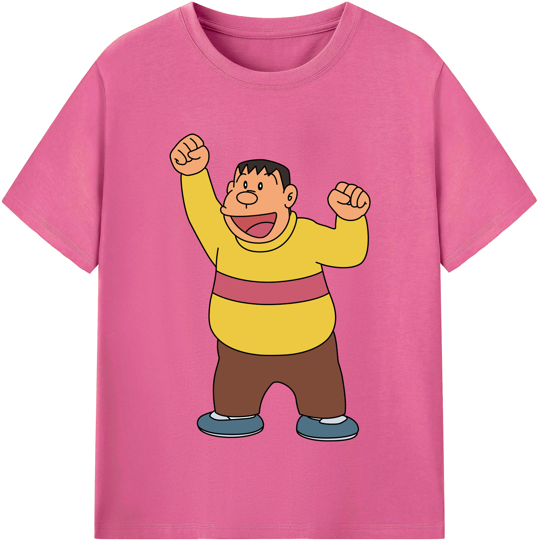 （画像用） ドラえもん 剛田武 Doraemon Gouta Takeshi レディースカジュアルプリントTシャツ（綿100％）