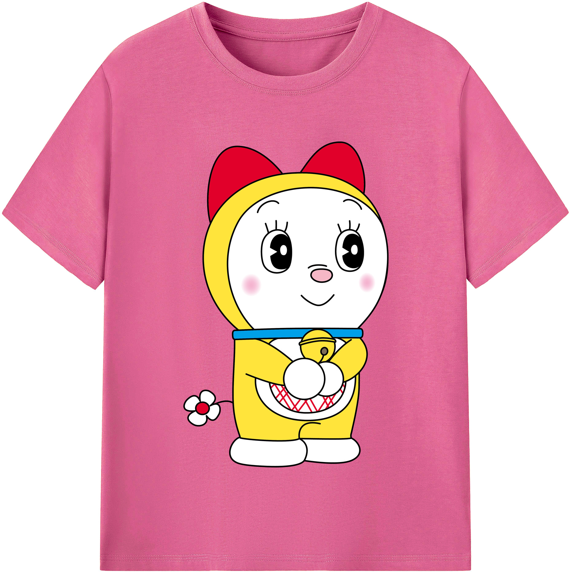 （画像用） ドラえもん ドラミ Doraemon Dorami レディースカジュアルプリントTシャツ（綿100％）
