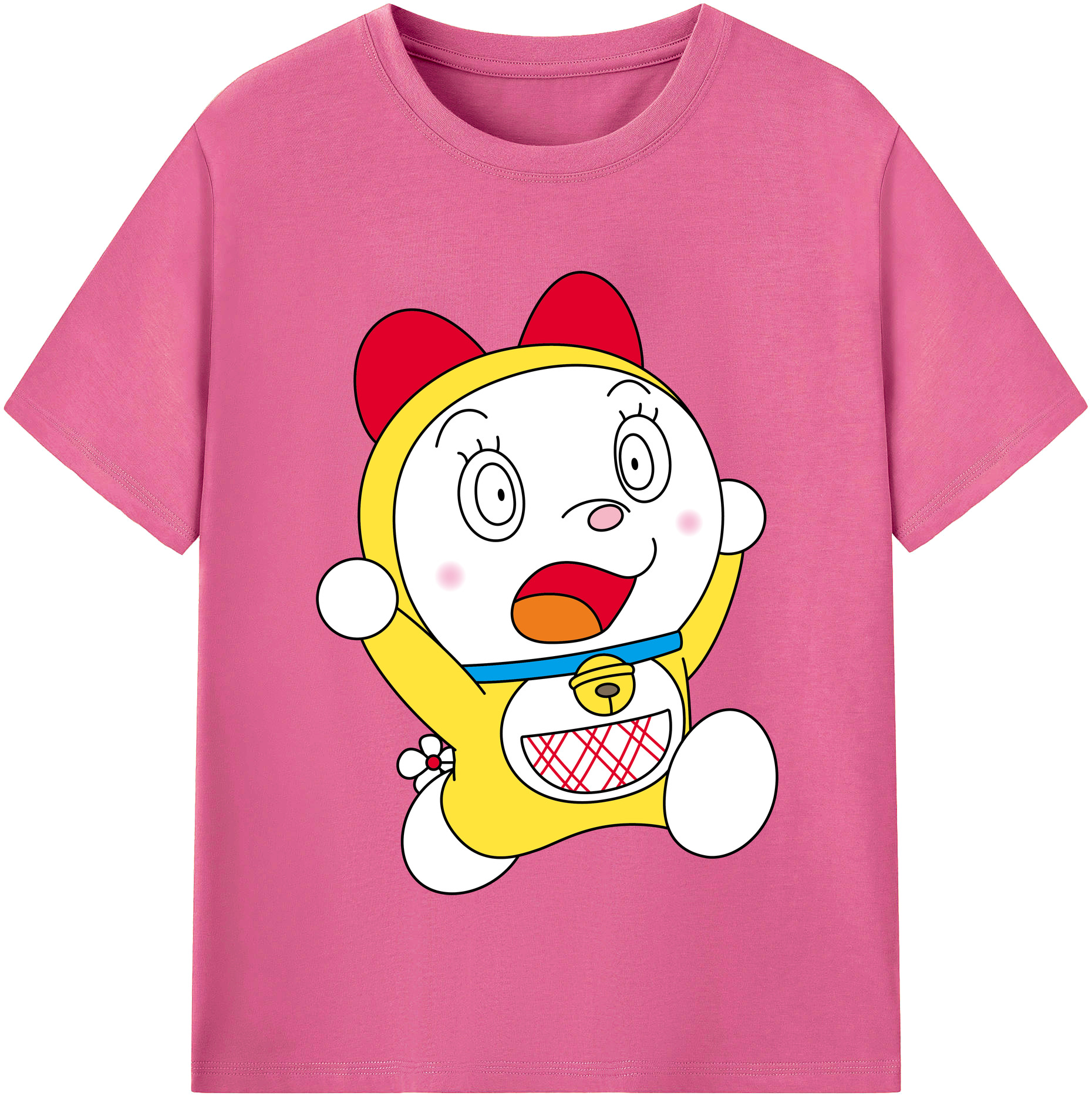 （画像用） ドラえもん ドラミ Doraemon Dorami レディースカジュアルプリントTシャツ（綿100％）
