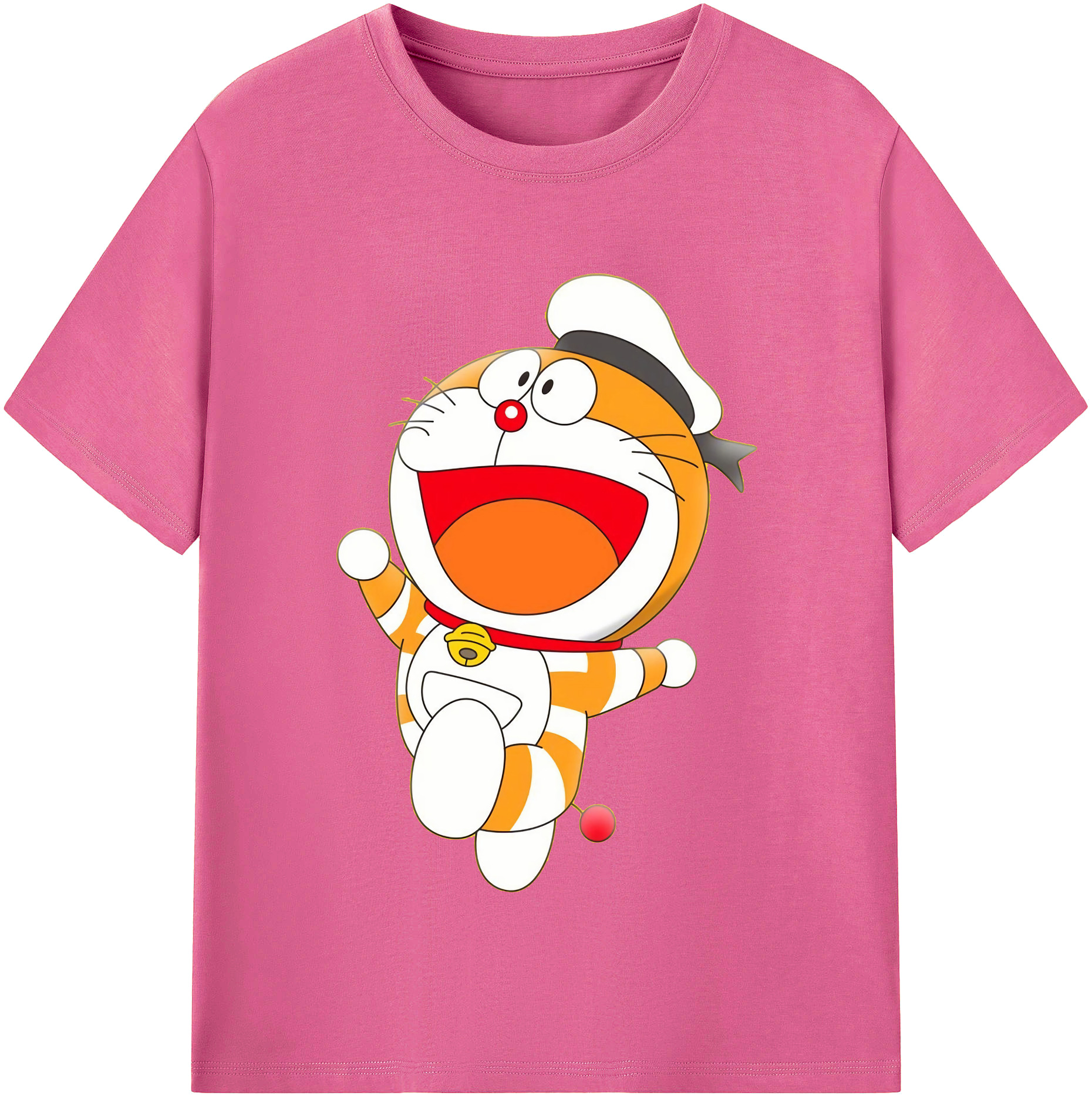 （画像用） ドラえもん Doraemon レディースカジュアルプリントTシャツ（綿100％）