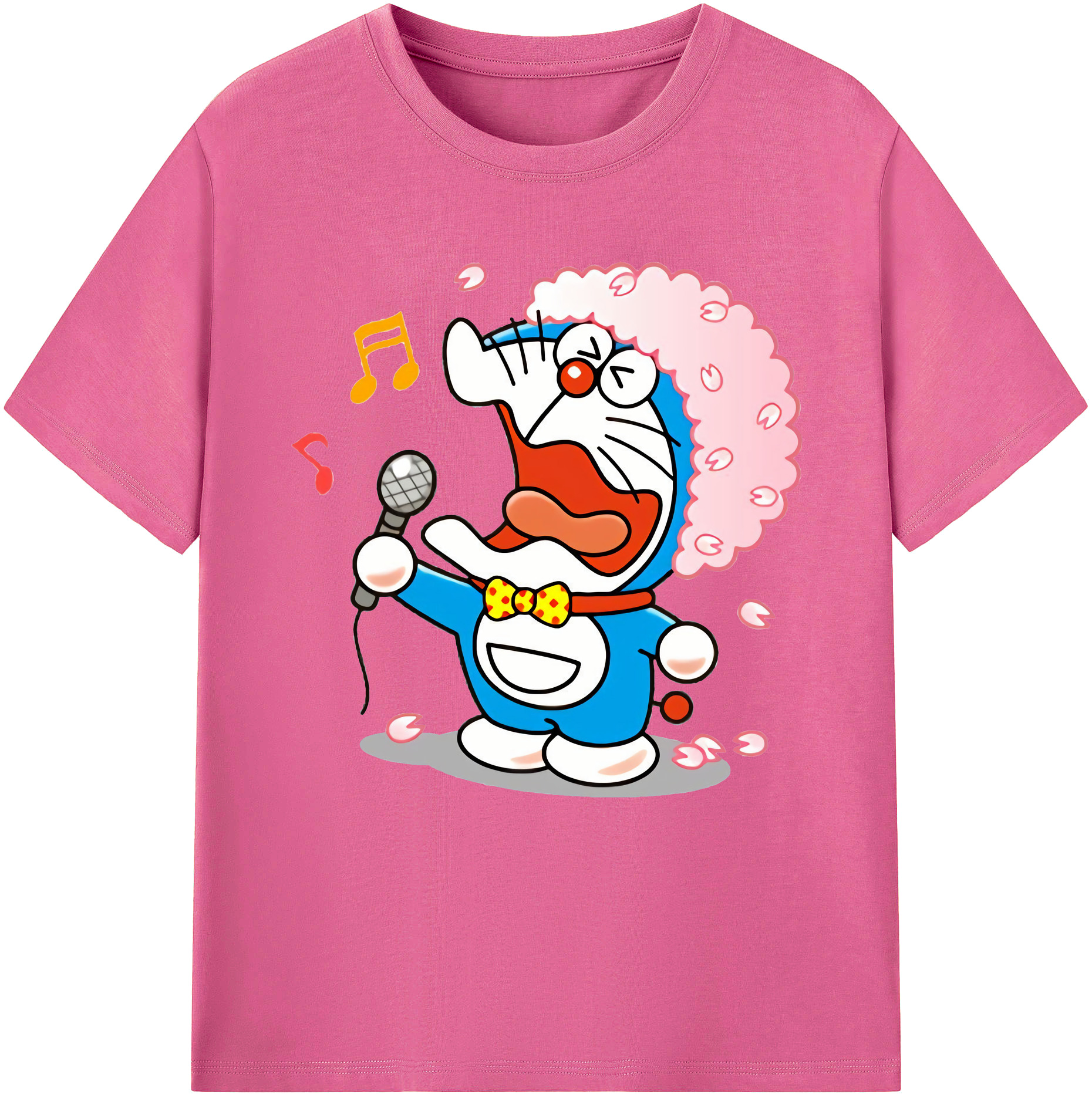 （画像用） ドラえもん Doraemon レディースカジュアルプリントTシャツ（綿100％）