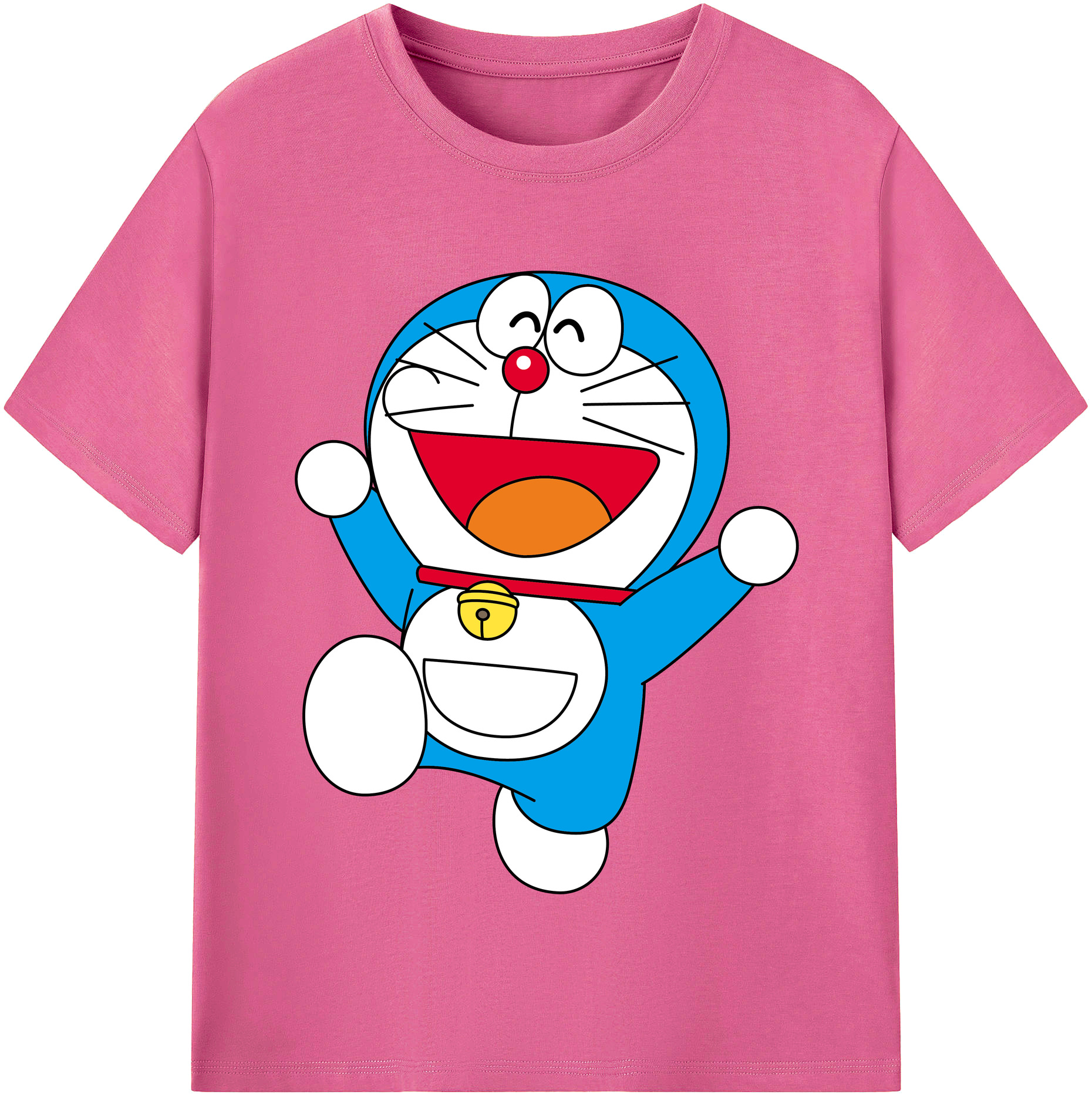（画像用） ドラえもん Doraemon レディースカジュアルプリントTシャツ（綿100％）