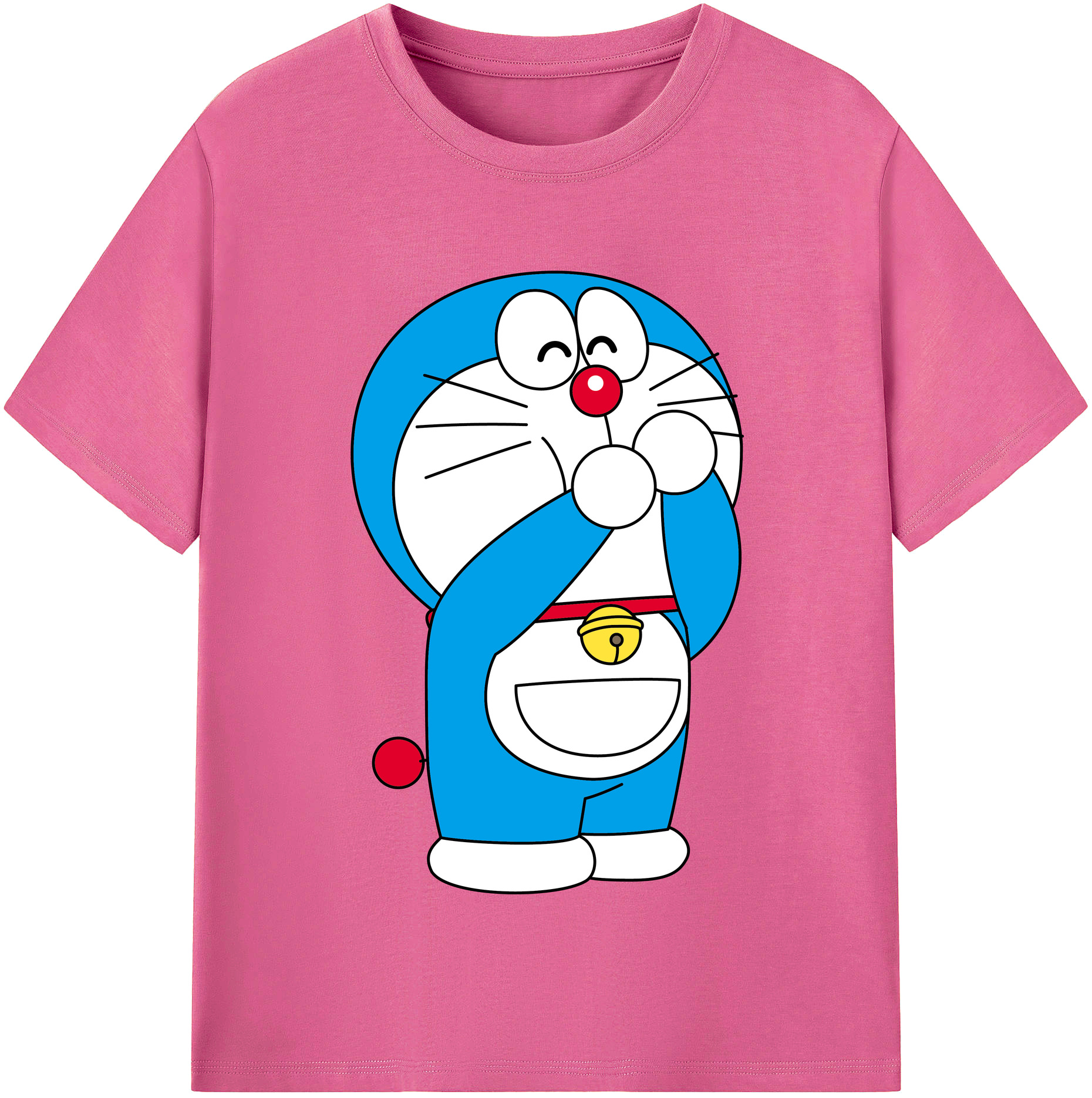（画像用） ドラえもん Doraemon レディースカジュアルプリントTシャツ（綿100％）