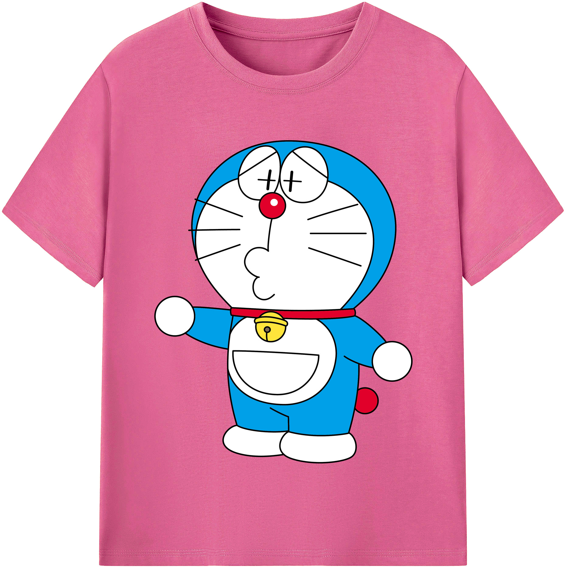 （画像用） ドラえもん Doraemon レディースカジュアルプリントTシャツ（綿100％）