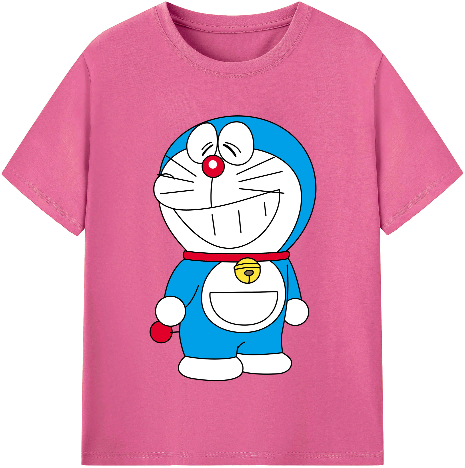 （画像用） ドラえもん Doraemon レディースカジュアルプリントTシャツ（綿100％）
