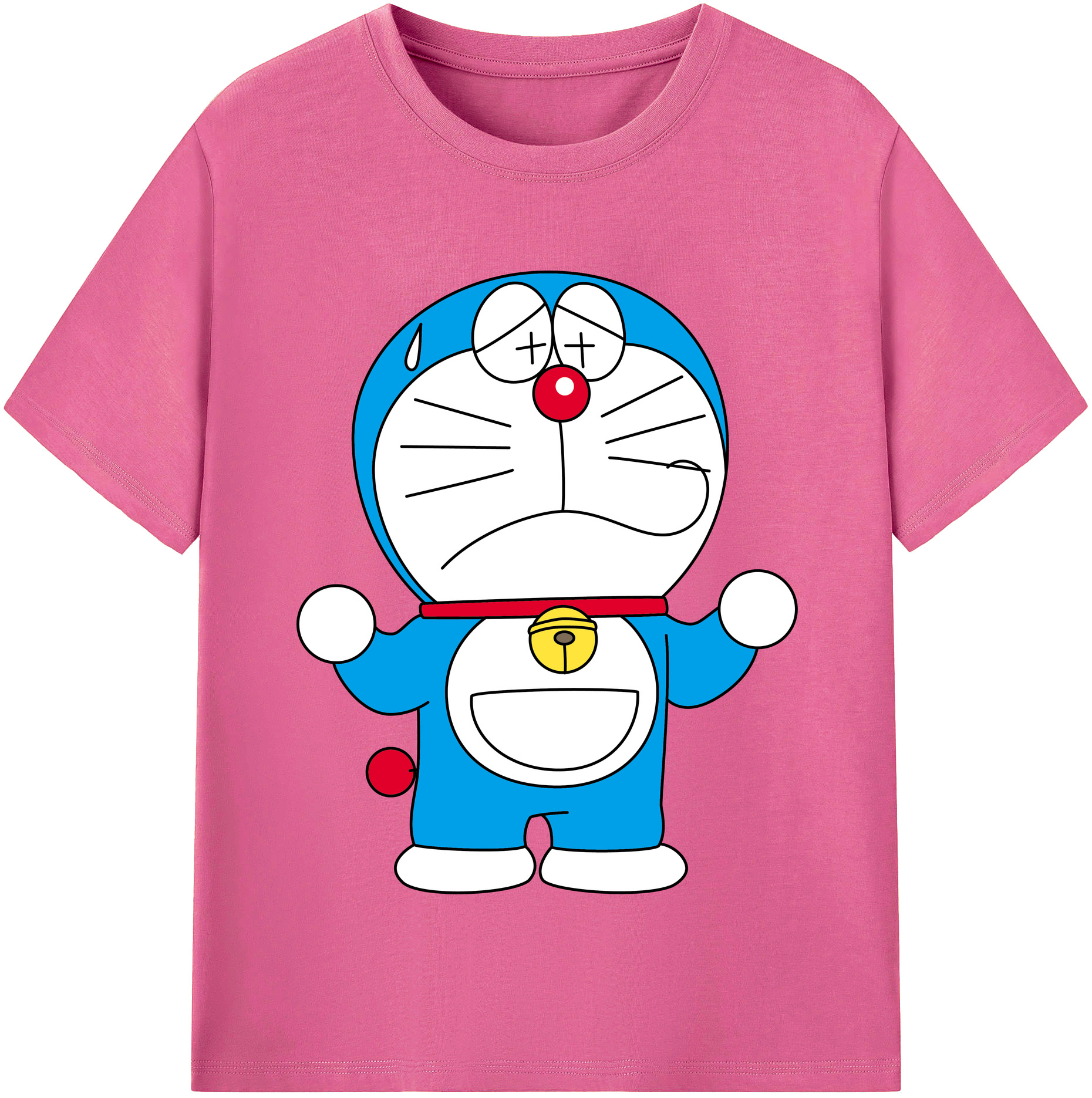 （画像用） ドラえもん Doraemon レディースカジュアルプリントTシャツ（綿100％）