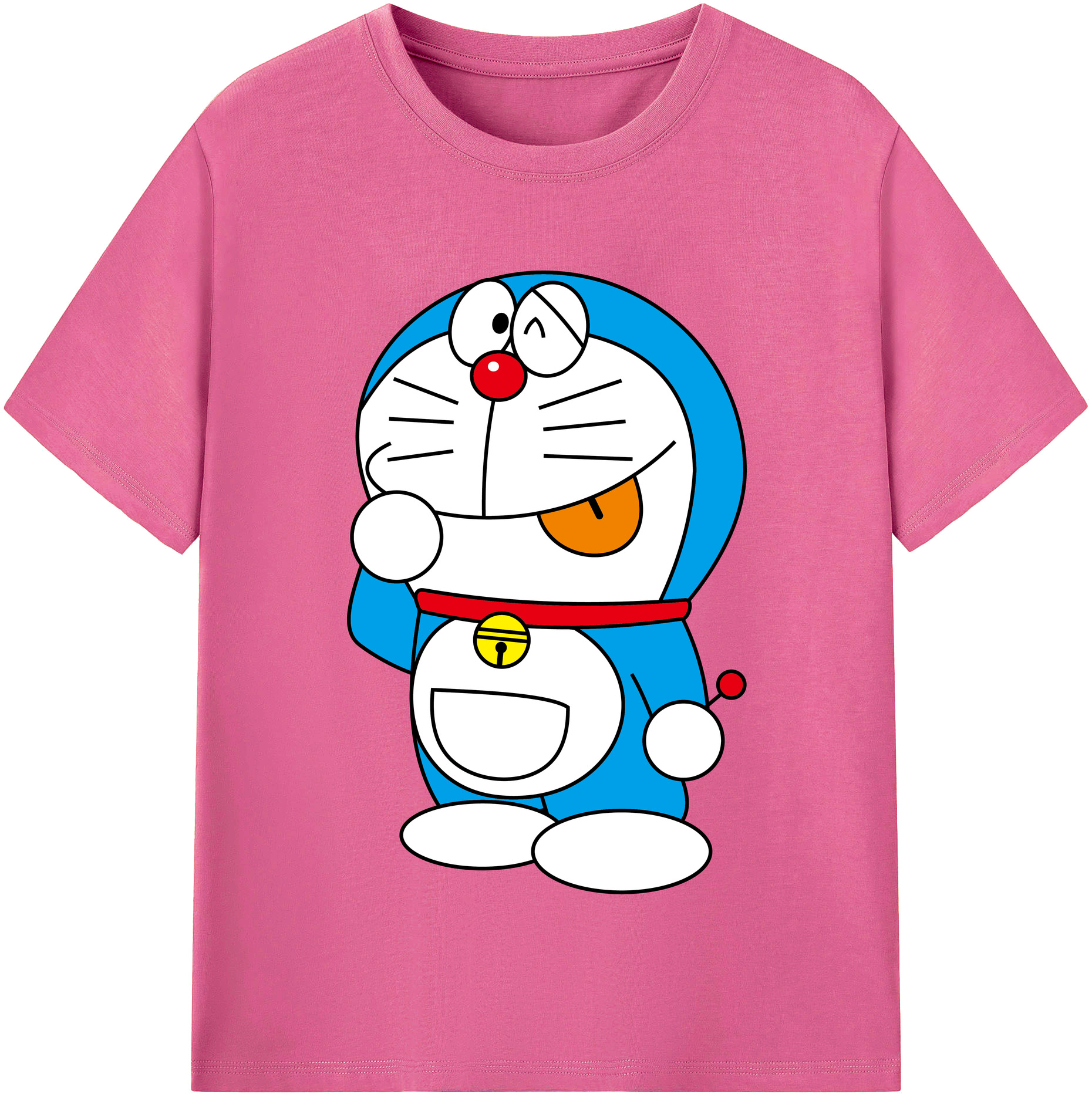 （画像用） ドラえもん Doraemon レディースカジュアルプリントTシャツ（綿100％）