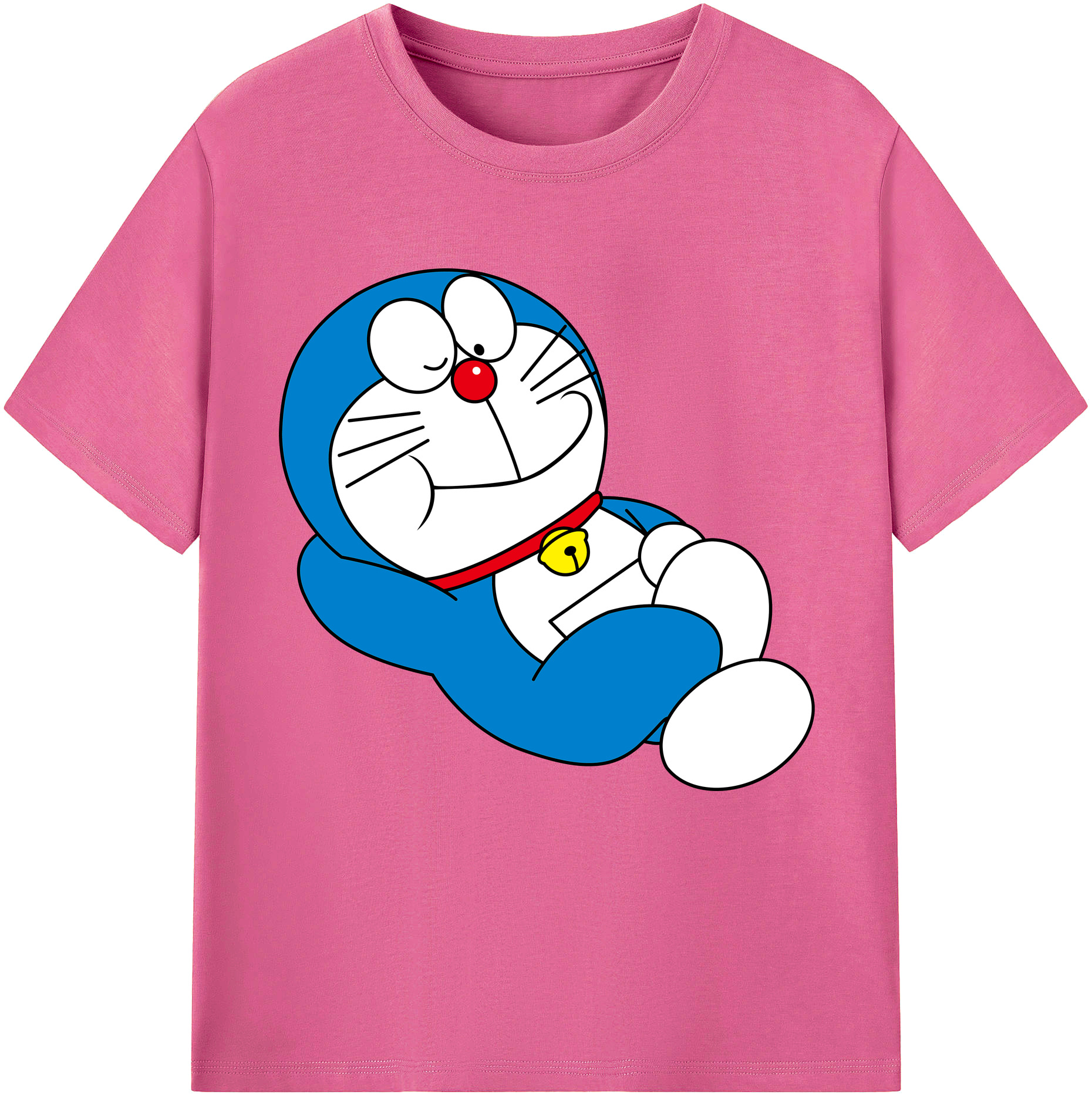 （画像用） ドラえもん Doraemon レディースカジュアルプリントTシャツ（綿100％）