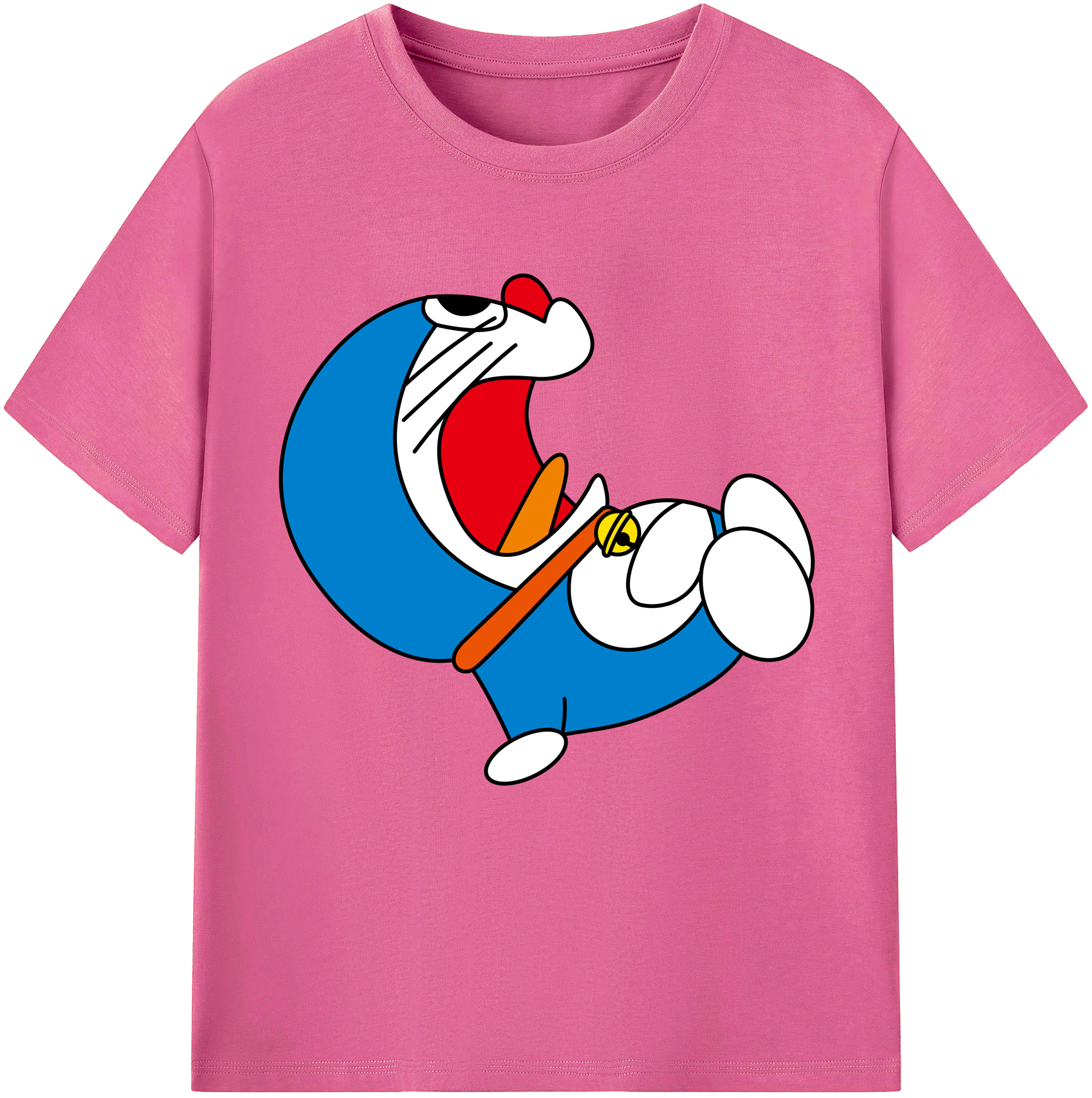 （画像用） ドラえもん Doraemon レディースカジュアルプリントTシャツ（綿100％）