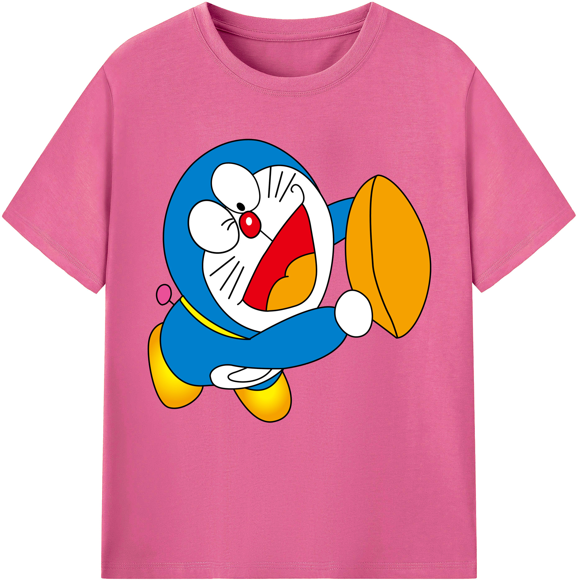 （画像用） ドラえもん Doraemon レディースカジュアルプリントTシャツ（綿100％）