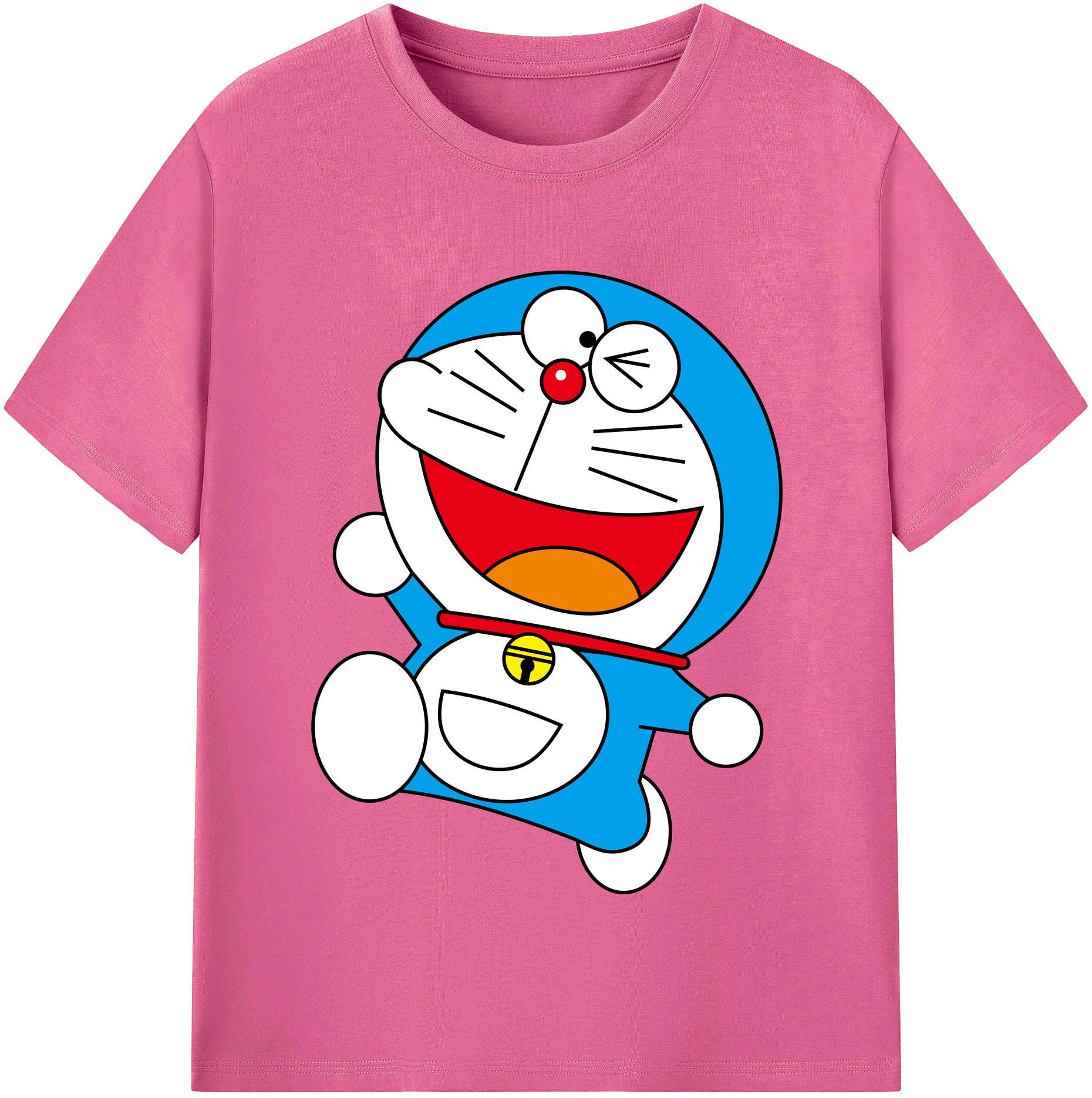 （画像用） ドラえもん Doraemon レディースカジュアルプリントTシャツ（綿100％）