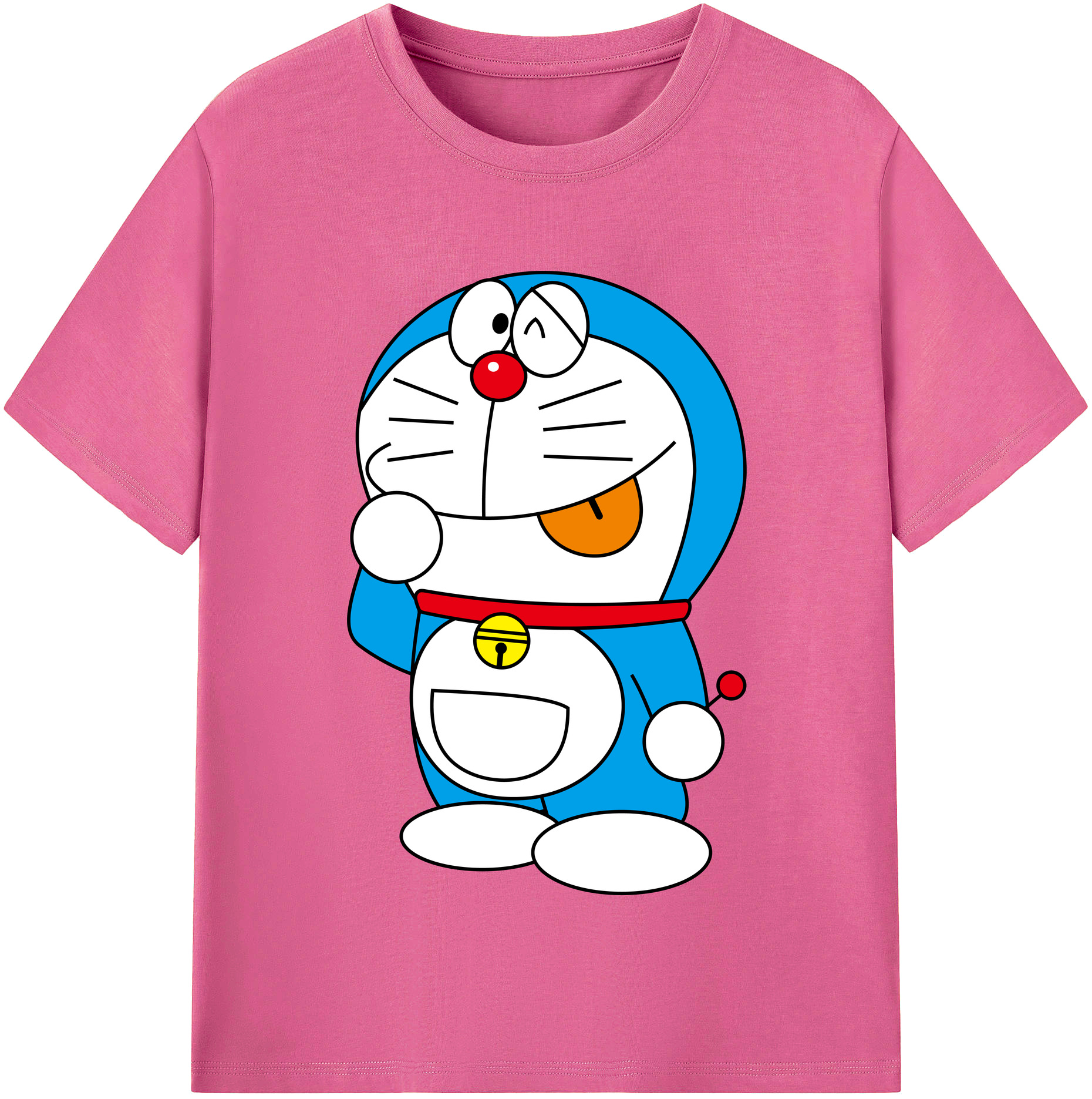（画像用） ドラえもん Doraemon レディースカジュアルプリントTシャツ（綿100％）