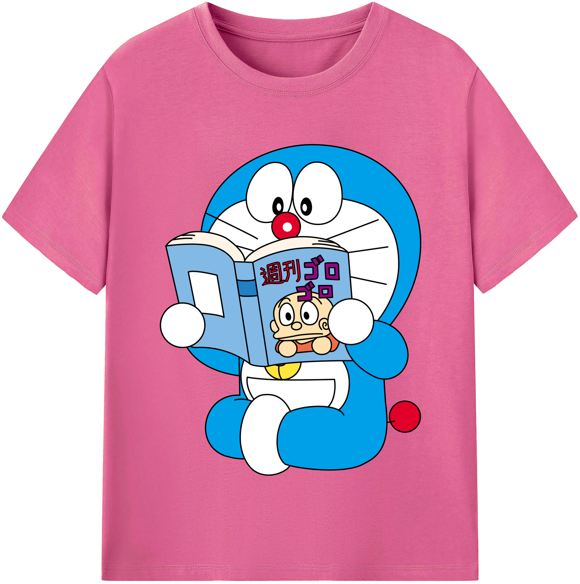 （画像用） ドラえもん Doraemon レディースカジュアルプリントTシャツ（綿100％）