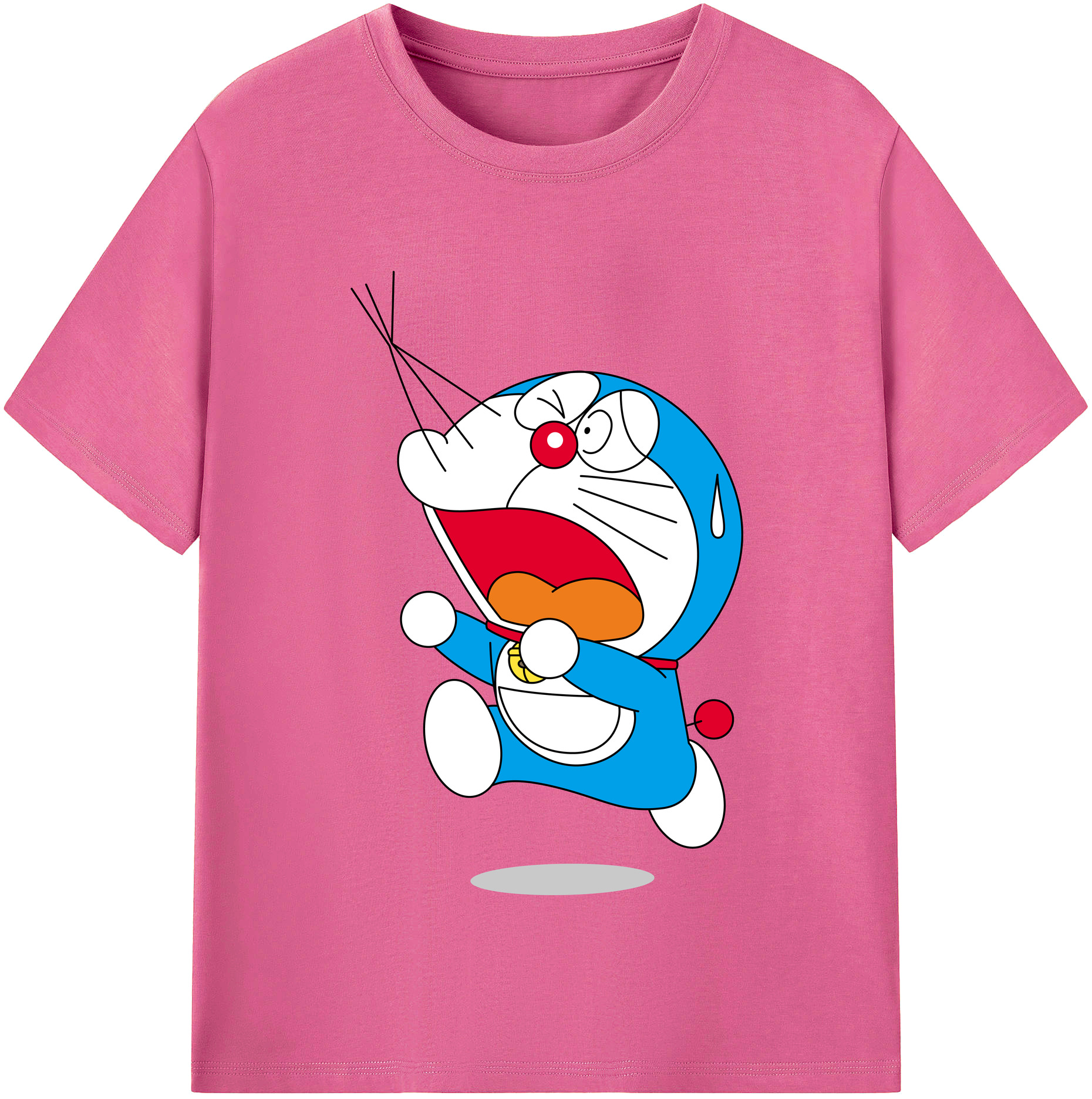 （画像用） ドラえもん Doraemon レディースカジュアルプリントTシャツ（綿100％）