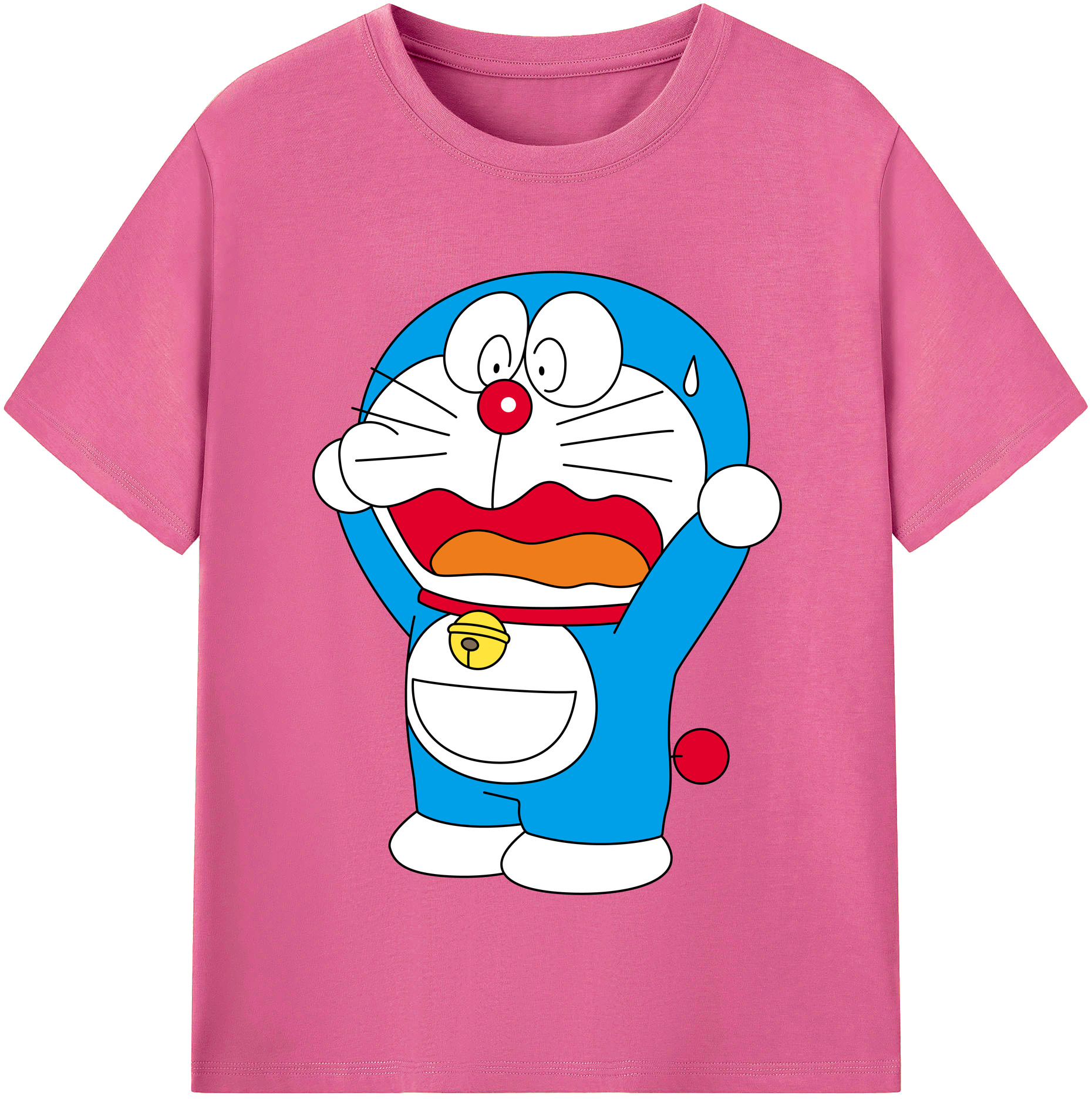 （画像用） ドラえもん Doraemon レディースカジュアルプリントTシャツ（綿100％）